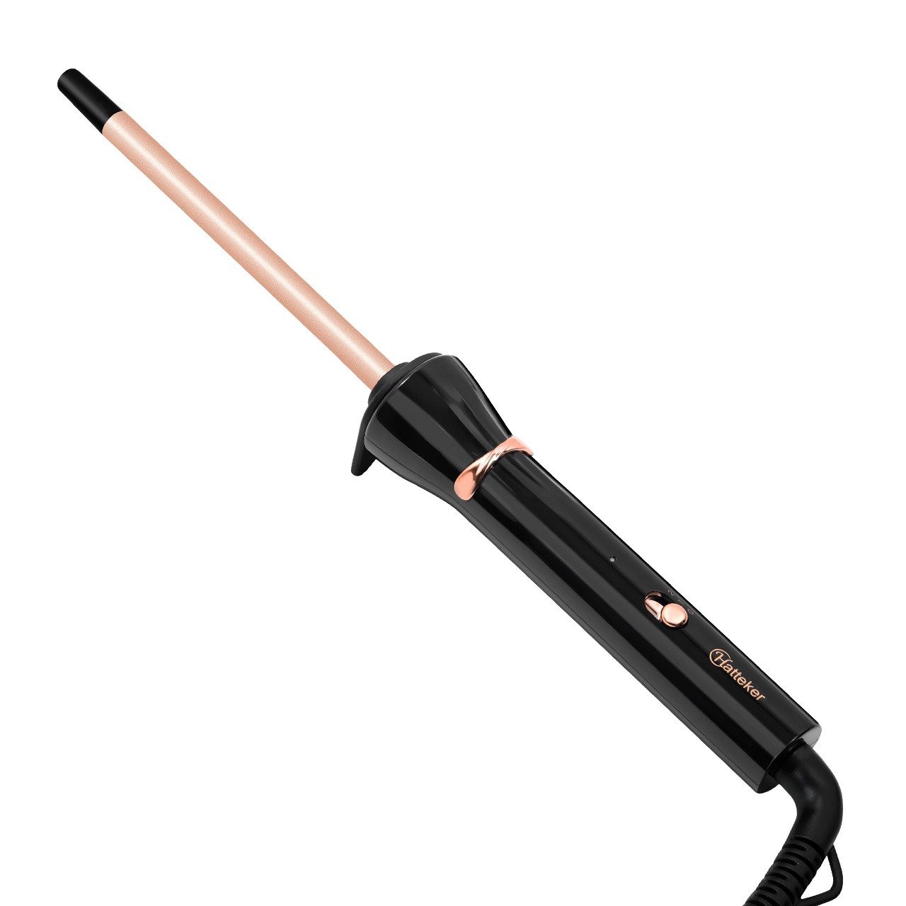 Scttomon Lockenstab HT-103 9mm Lockenstab, Turmalin-Keramik-Beschichtung, Für Wool Rolls & Volumenlocken