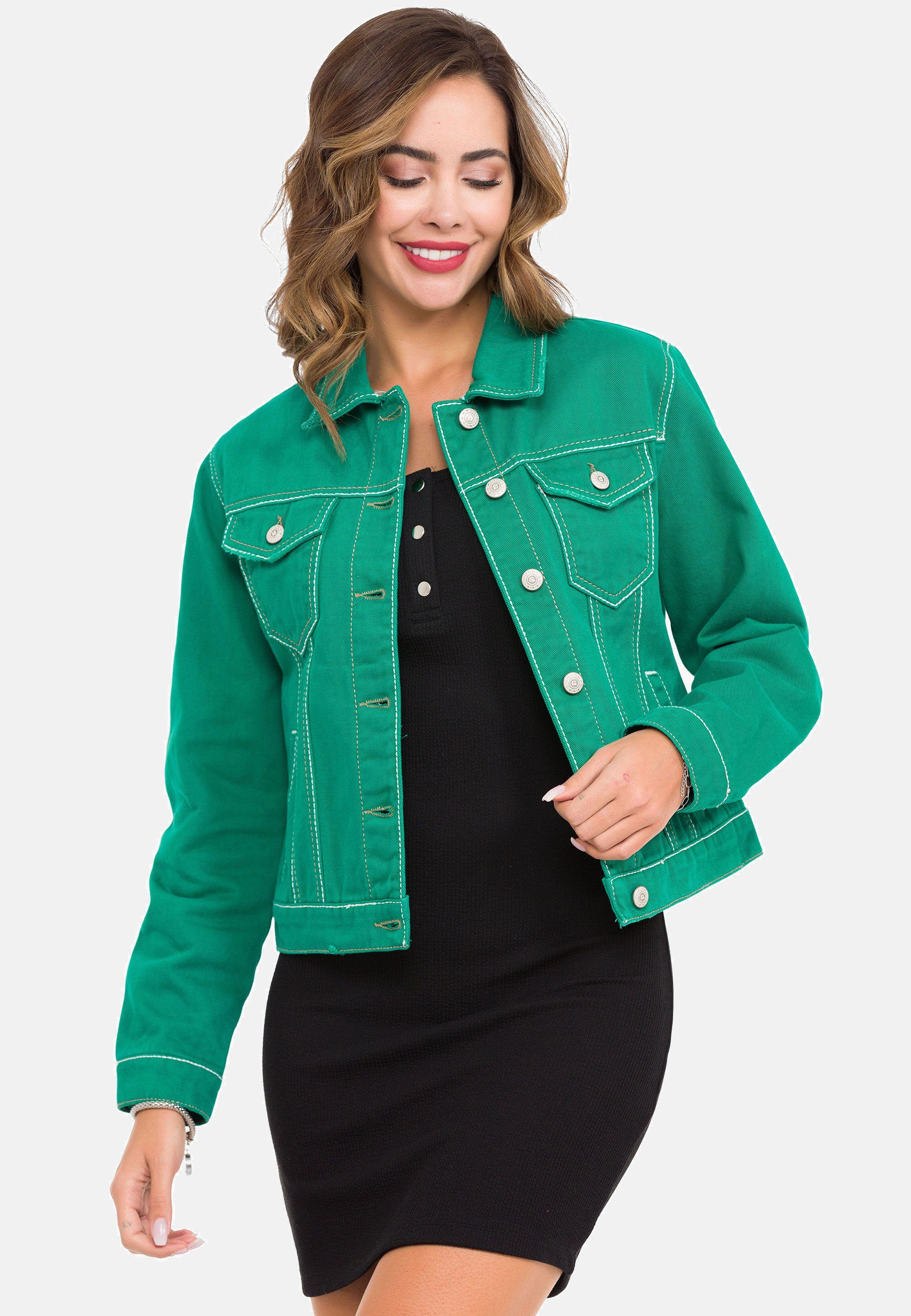 Grüne Jeansjacken für Damen online kaufen | OTTO