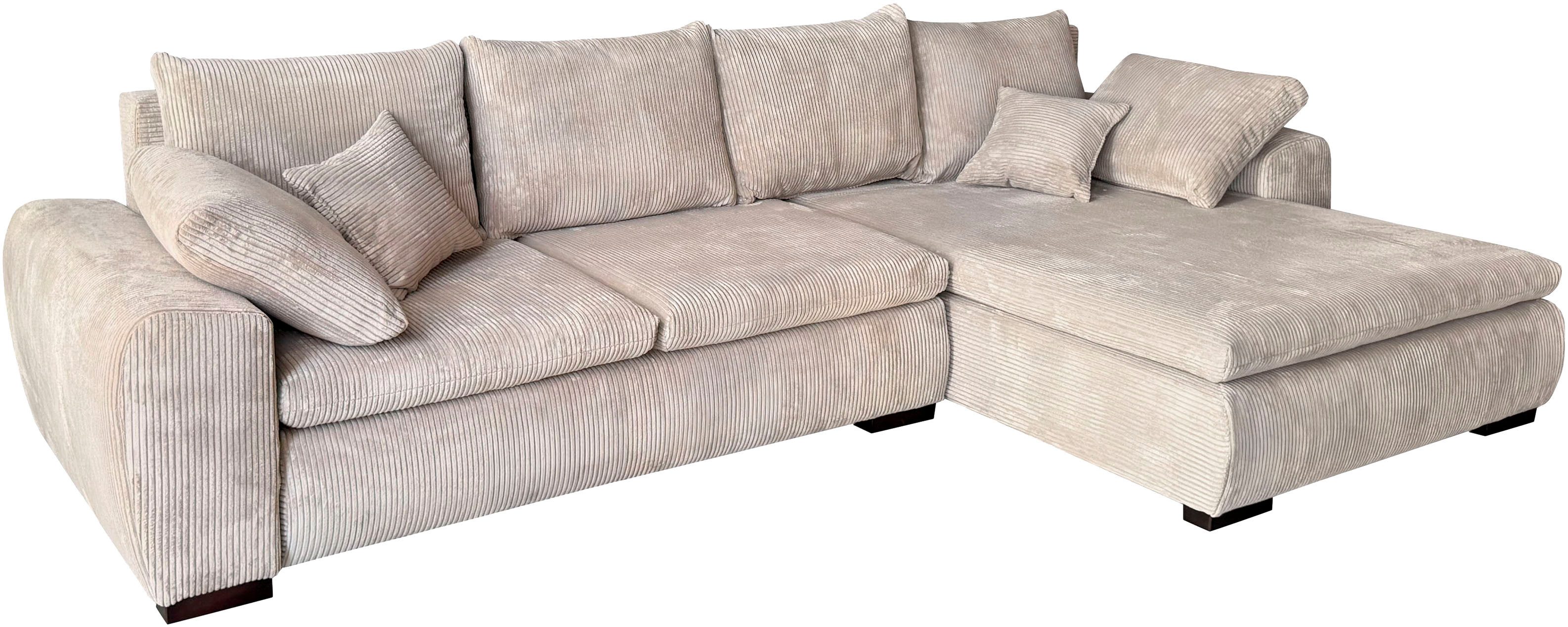 Home affaire Ecksofa Cara Mia L-Form, B: 325 cm - OTTO. Verlässliche Qualität., mit 4 Zierkissen, optional Bettfunktion & Bettkasten