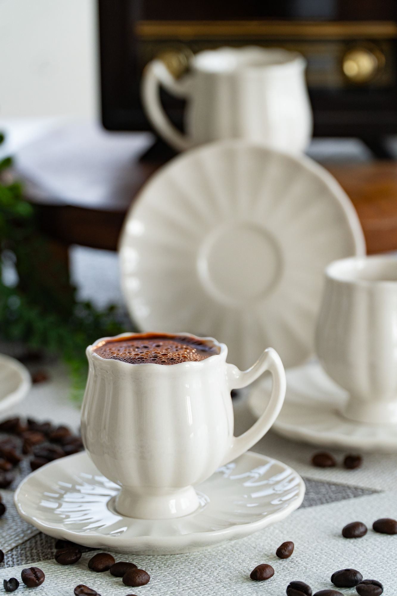 Hermia Concept Espressotasse Becher, 12-tlg., Porzellan, 12-teiliges Set