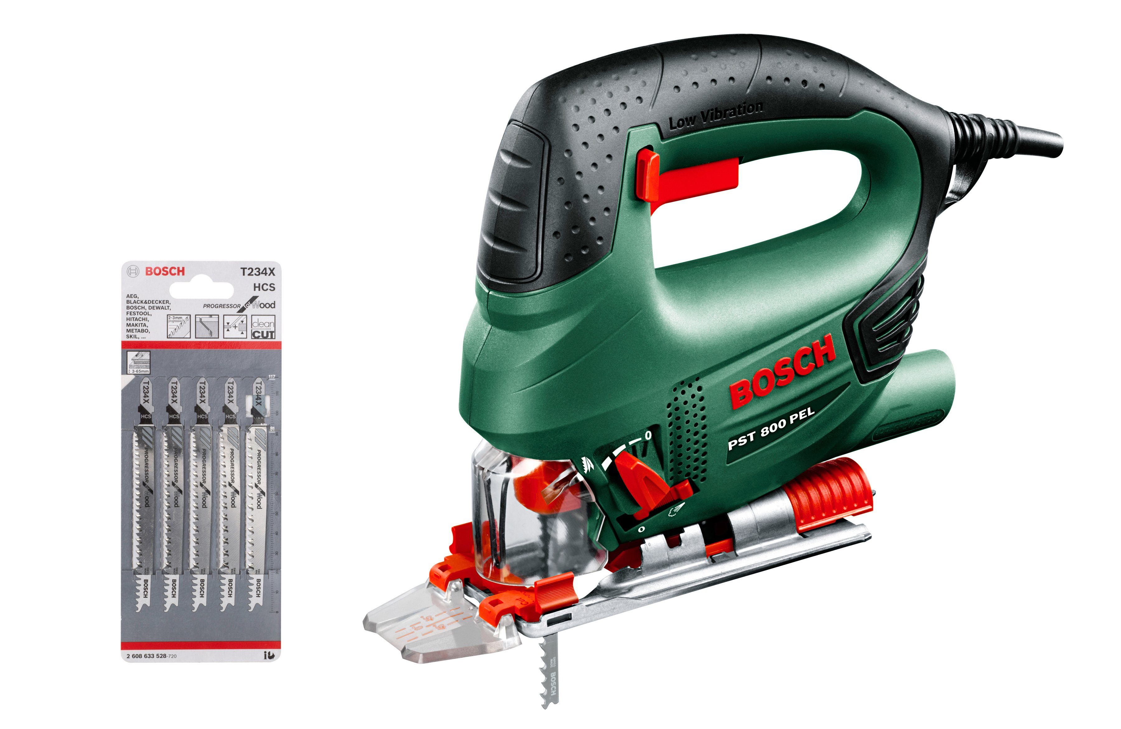Bosch Home & Garden Pendelhubstichsäge PST 800 PEL, Set, 5-St., inkl. Sägeb günstig online kaufen