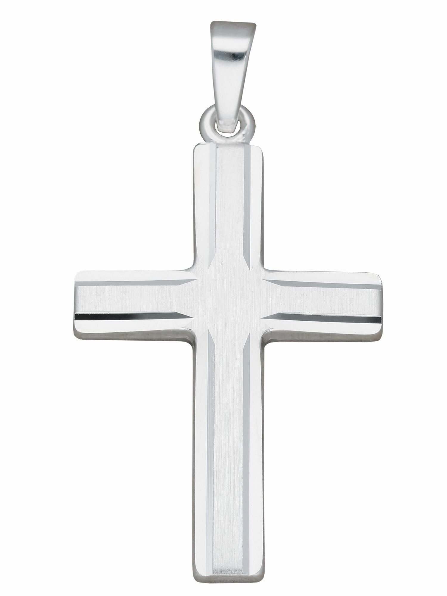 Adelia´s Kettenanhänger 925 Silber Kreuz Anhänger, Silberschmuck für Damen & Herren