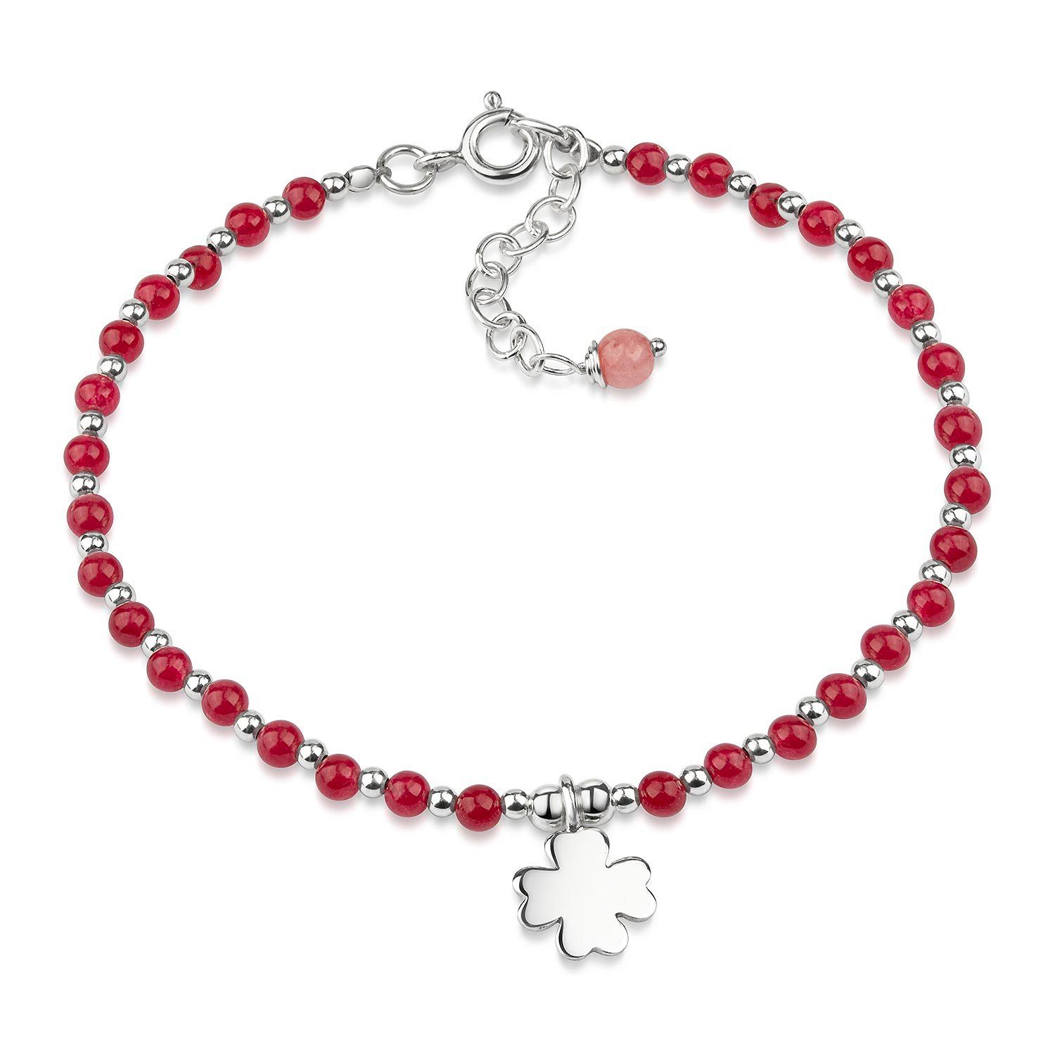 Materia Armkette Damen Kleeblatt Edelstein Achat günstig online kaufen