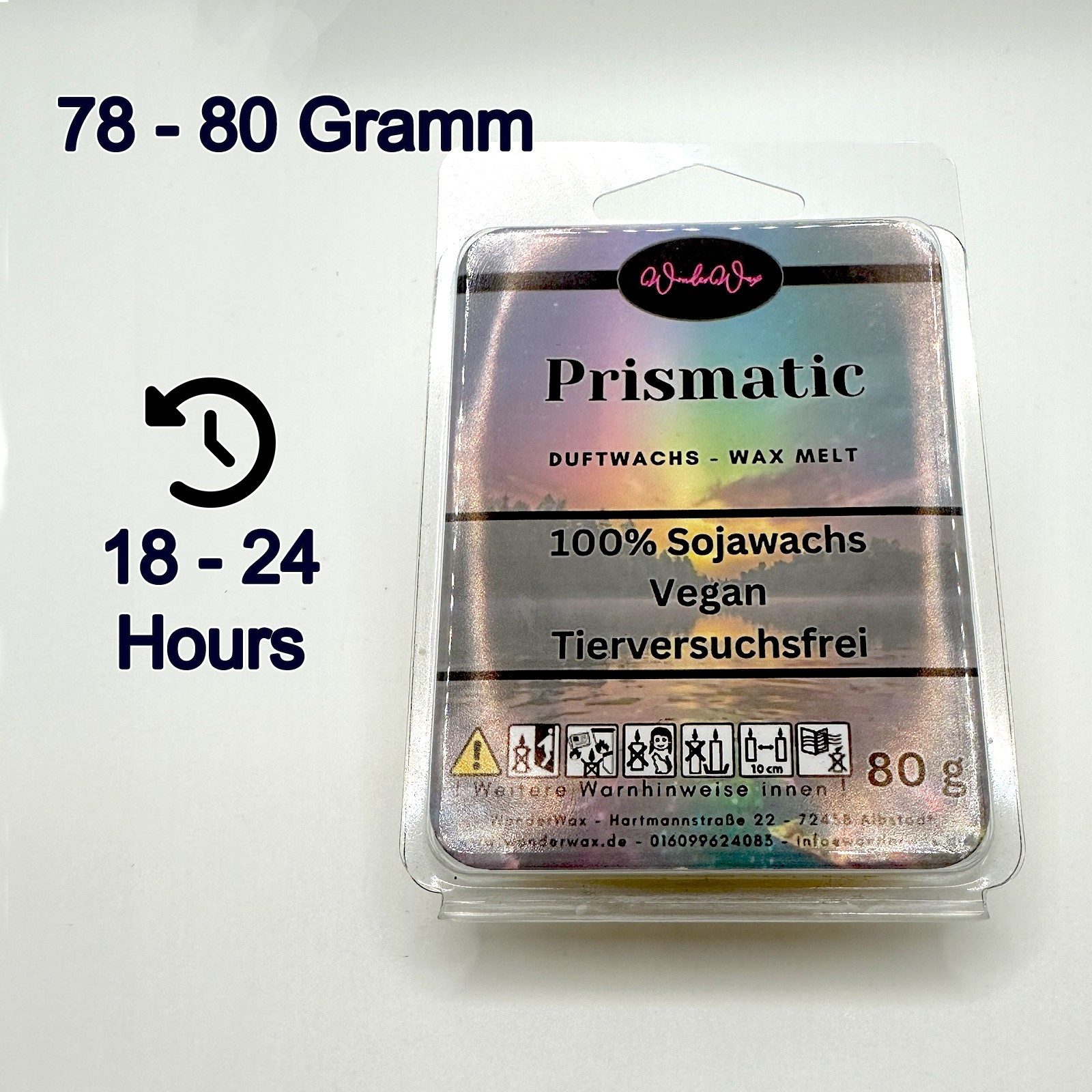 WonderWax Duftwachs WonderWax® Duftwachs 6 Herzen, (Prismatic), Duftrichtung: Prismatic