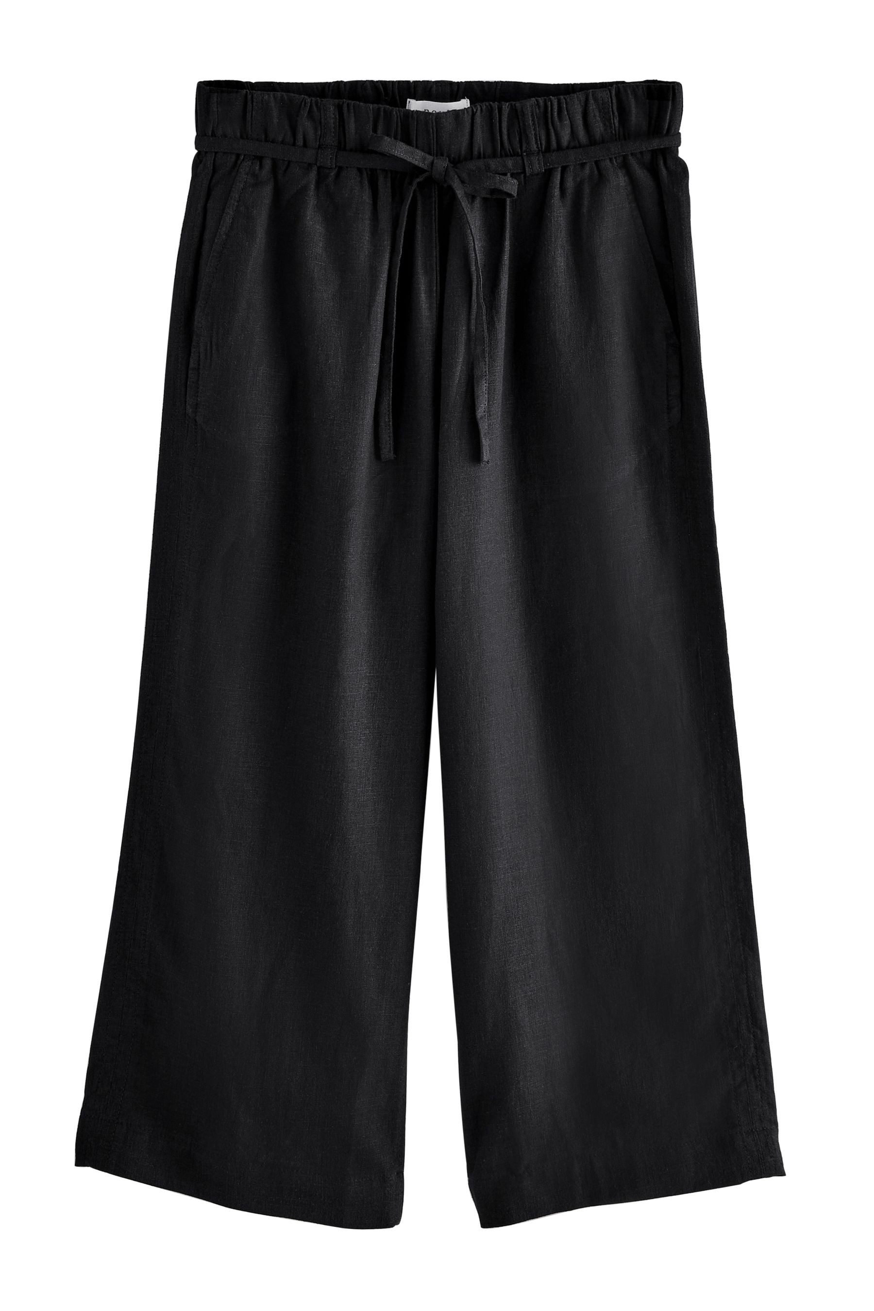 Next Culotte Culotte aus Leinengemisch mit Bindegürtel (1-tlg)