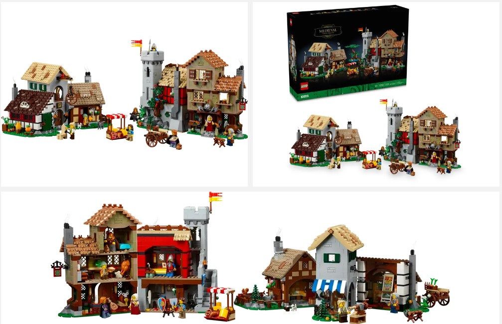 LEGO® Icons - Mittelalterlicher Stadtplatz (10332) Spielbausteine, (10332 St)