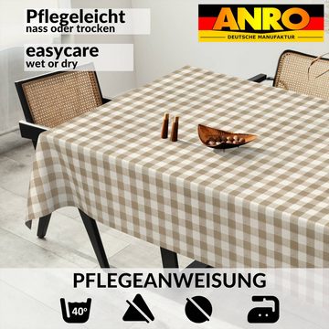 ANRO Tischdecke Stoff Digitalprint Tischtuch EasyClean ACRYL Beschichtet Tischwäsche, auch als Gartentischdecke - ACRYL Beschichtet