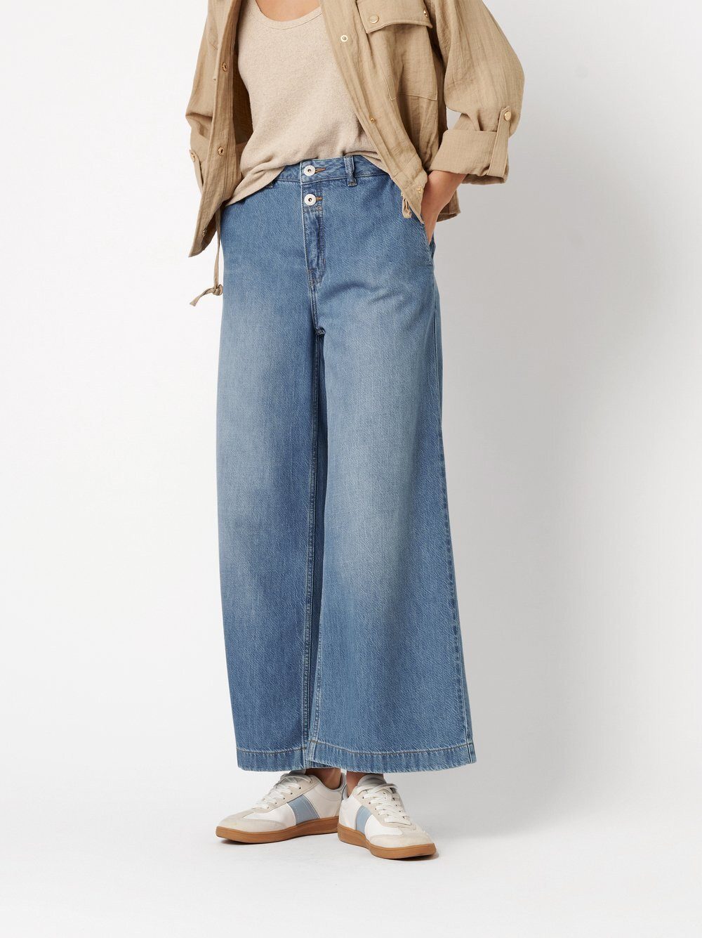 ROSNER Stoffhose Mara Wide Leg Cropped