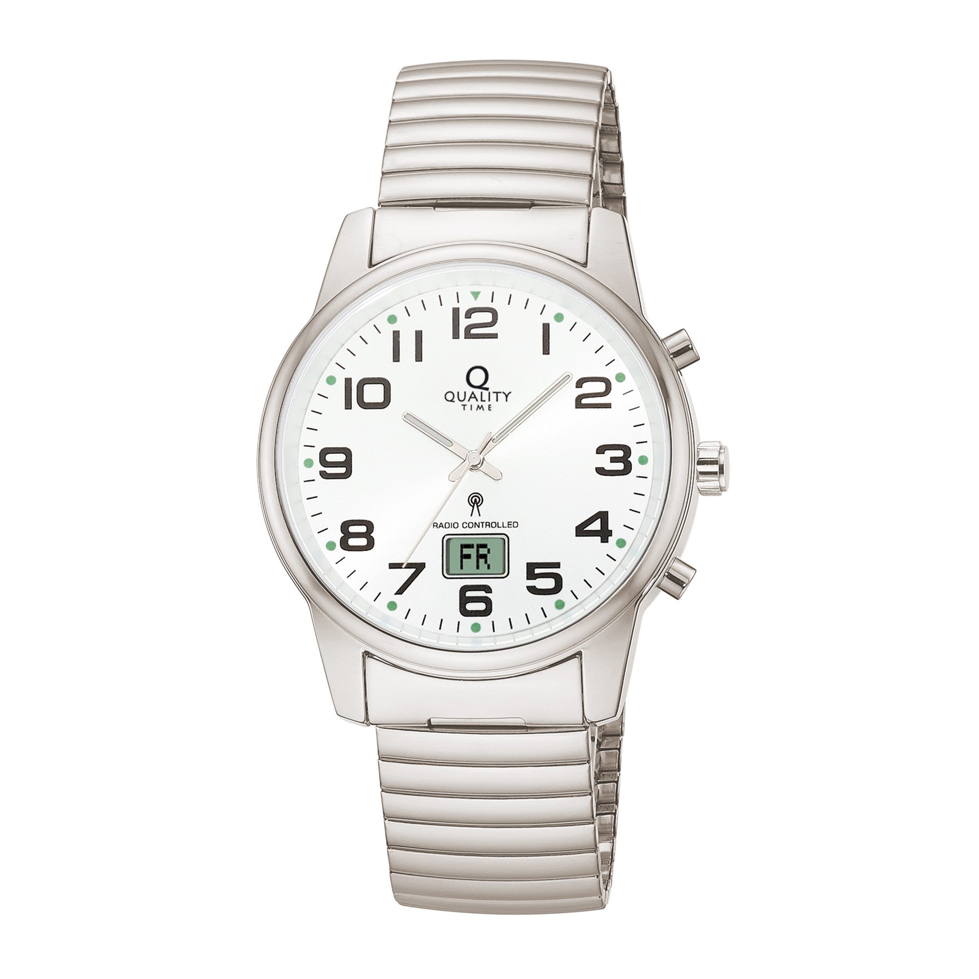 QUALITY TIME Funkuhr QGA-10509-12Z, Quarzuhr, Armbanduhr, Herrenuhr, Edelst günstig online kaufen