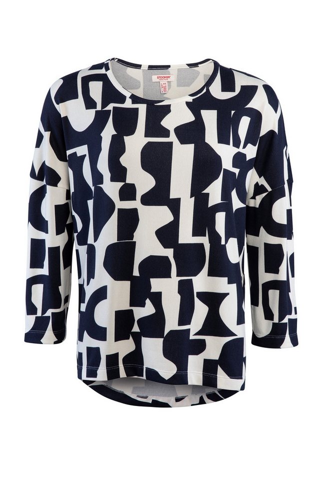 STOOKER WOMEN 3/4-Arm-Shirt CARLY T-Shirt 3/4-Arm Loose Fit Shirt Rundhals 3/4 Arm für Damen