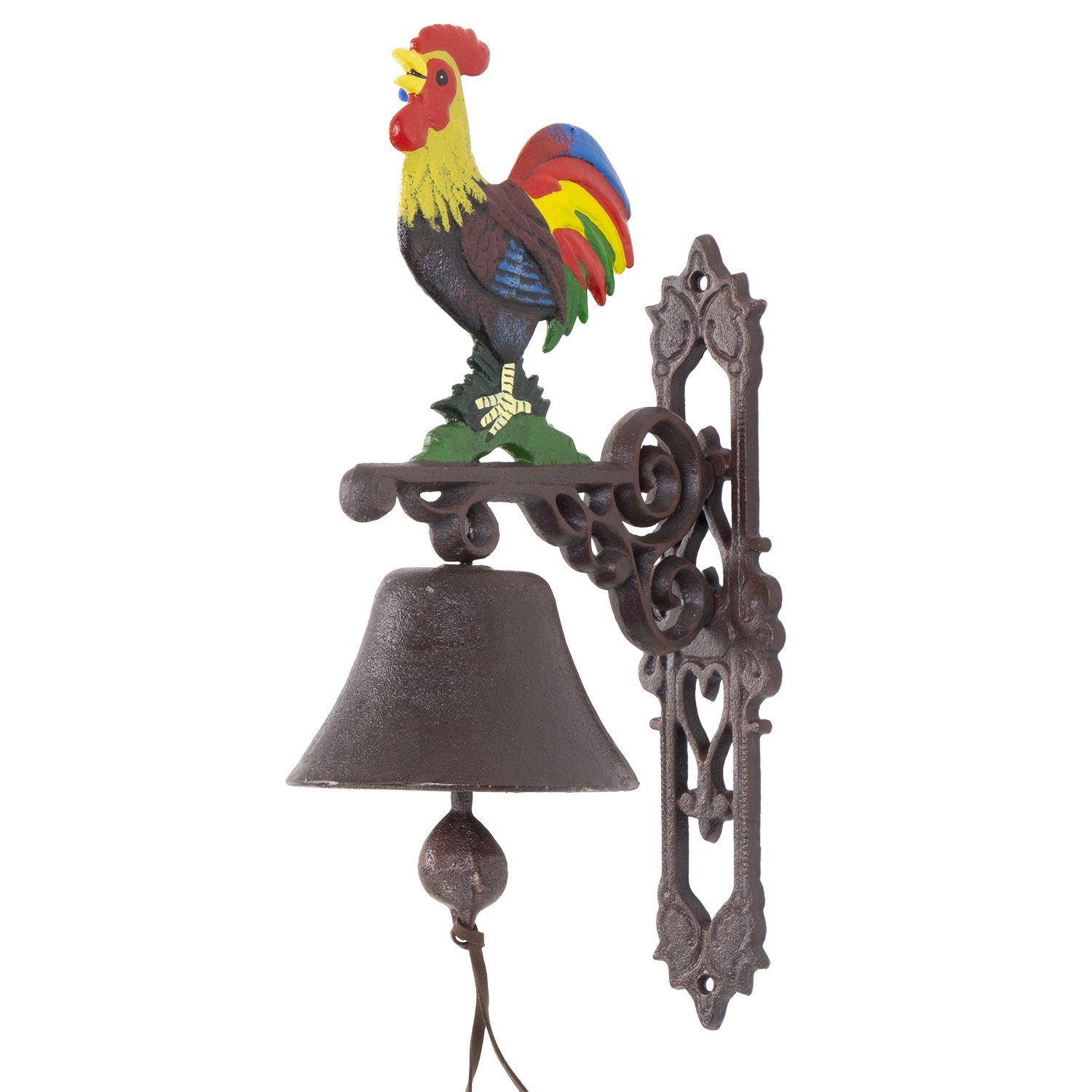 Moritz Hausglocke Türglocke Glocke Hahn Gusseisen