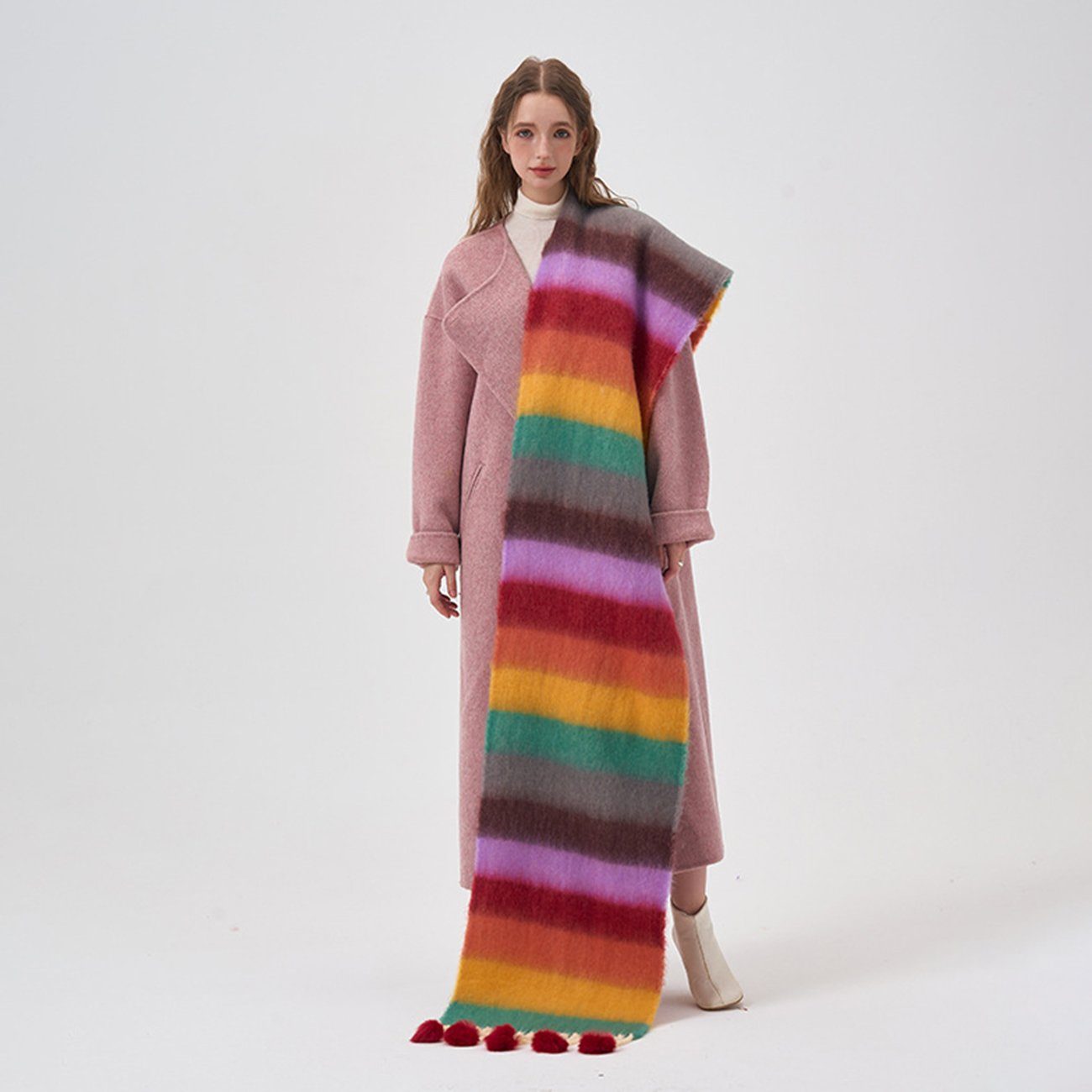 EBUY Warmer Modeschal und Winter im 3 Damen Herbst Stil Schal für