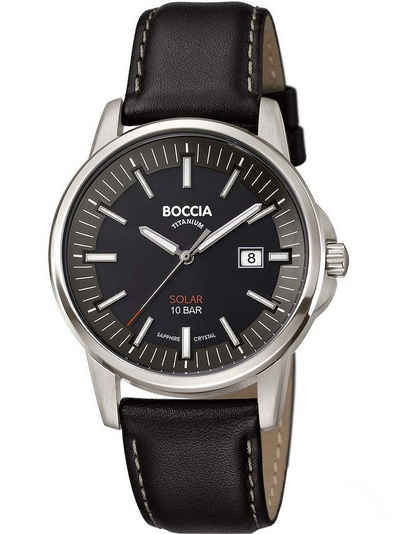 Boccia Solaruhr Boccia 3643-02 Herrenuhr Solar Titanium 39mm 10ATM