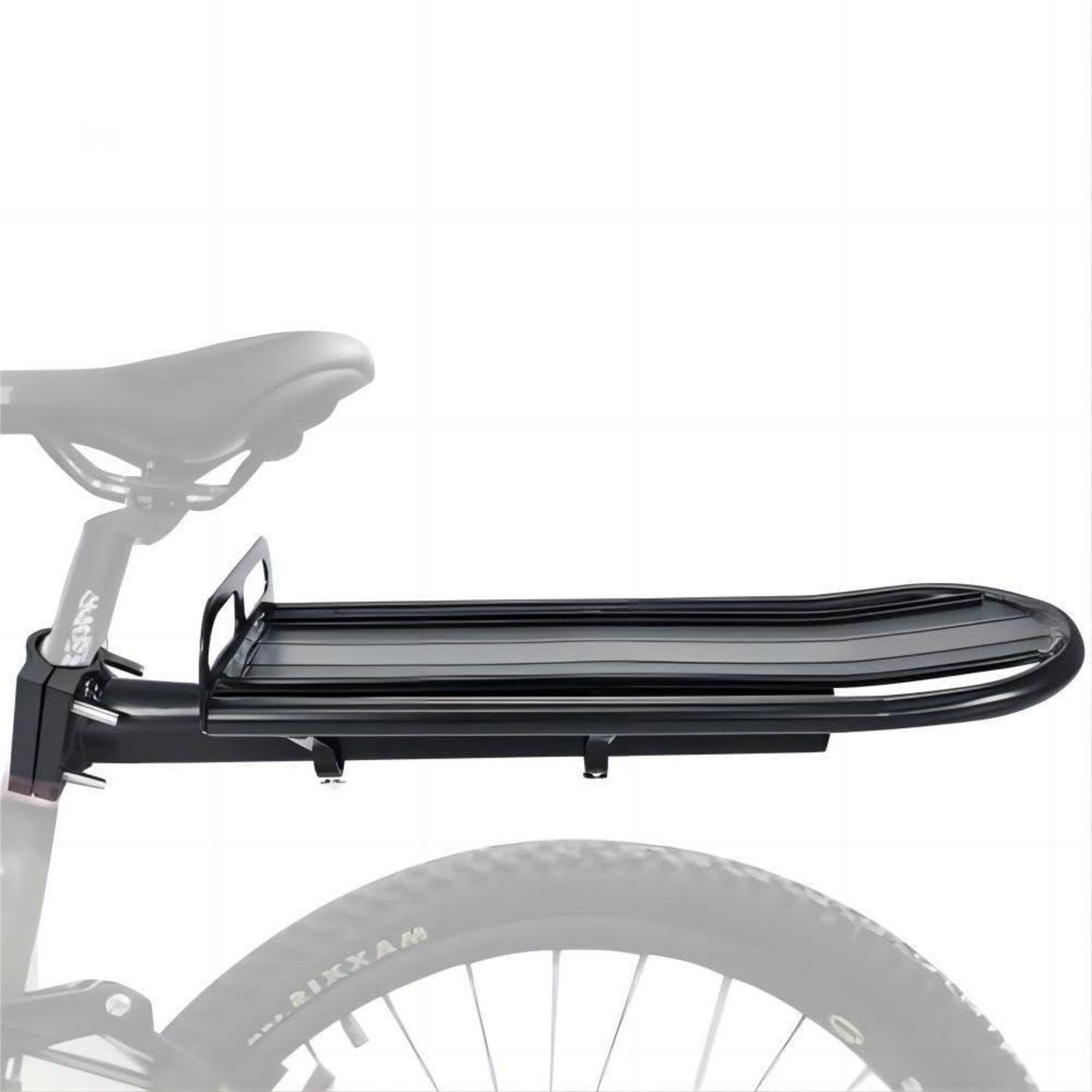LuxusKollektion Fahrrad-Gepäckträger Fahrrad Gepäckträger Aluminium Schwarz (1-St)