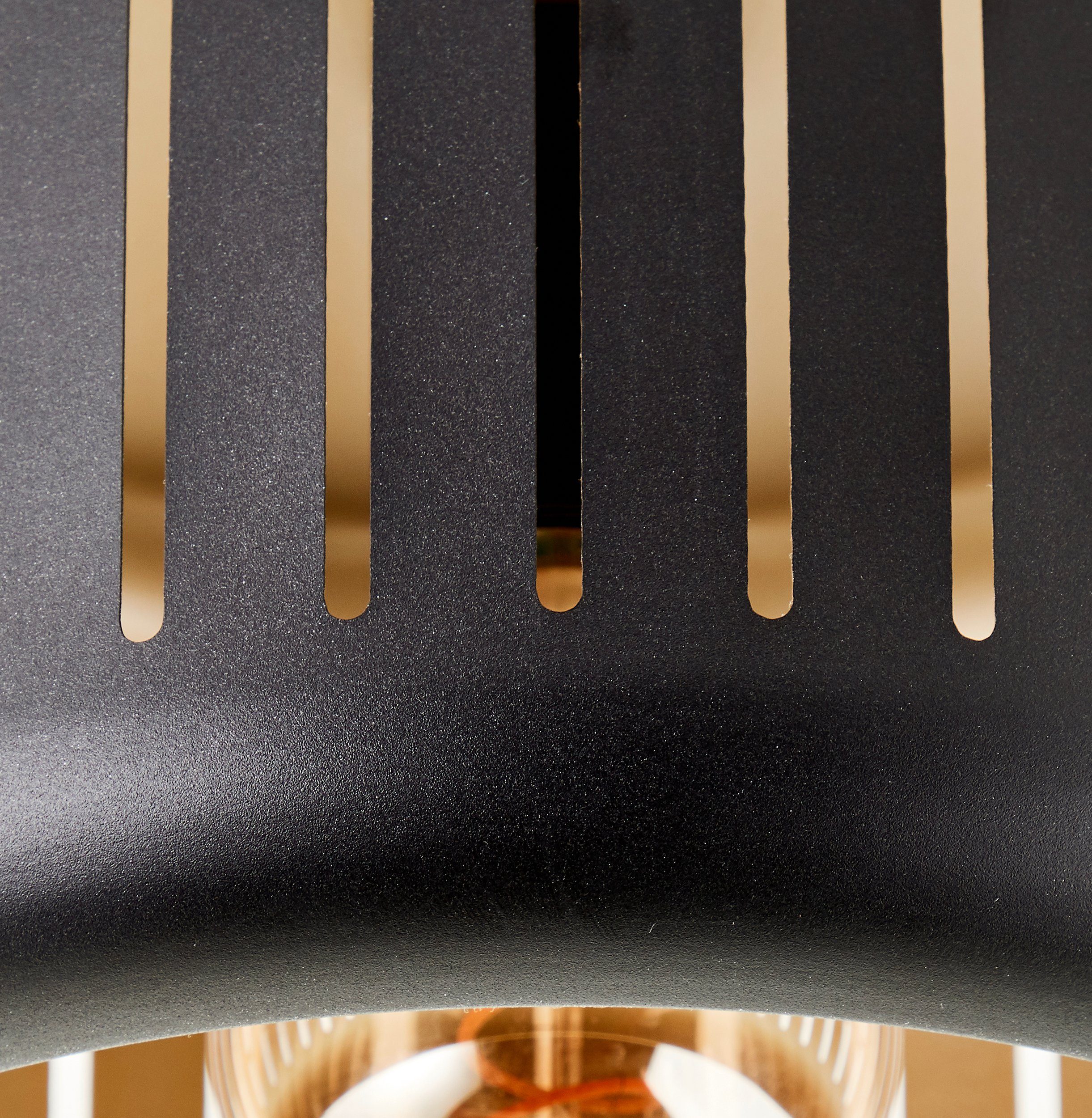 Lightbox Deckenleuchte, ohne Leuchtmittel, Deckenlampe, max. W, goldfarben 19 E27, schwarz Höhe, cm, Ø 60 27 cm