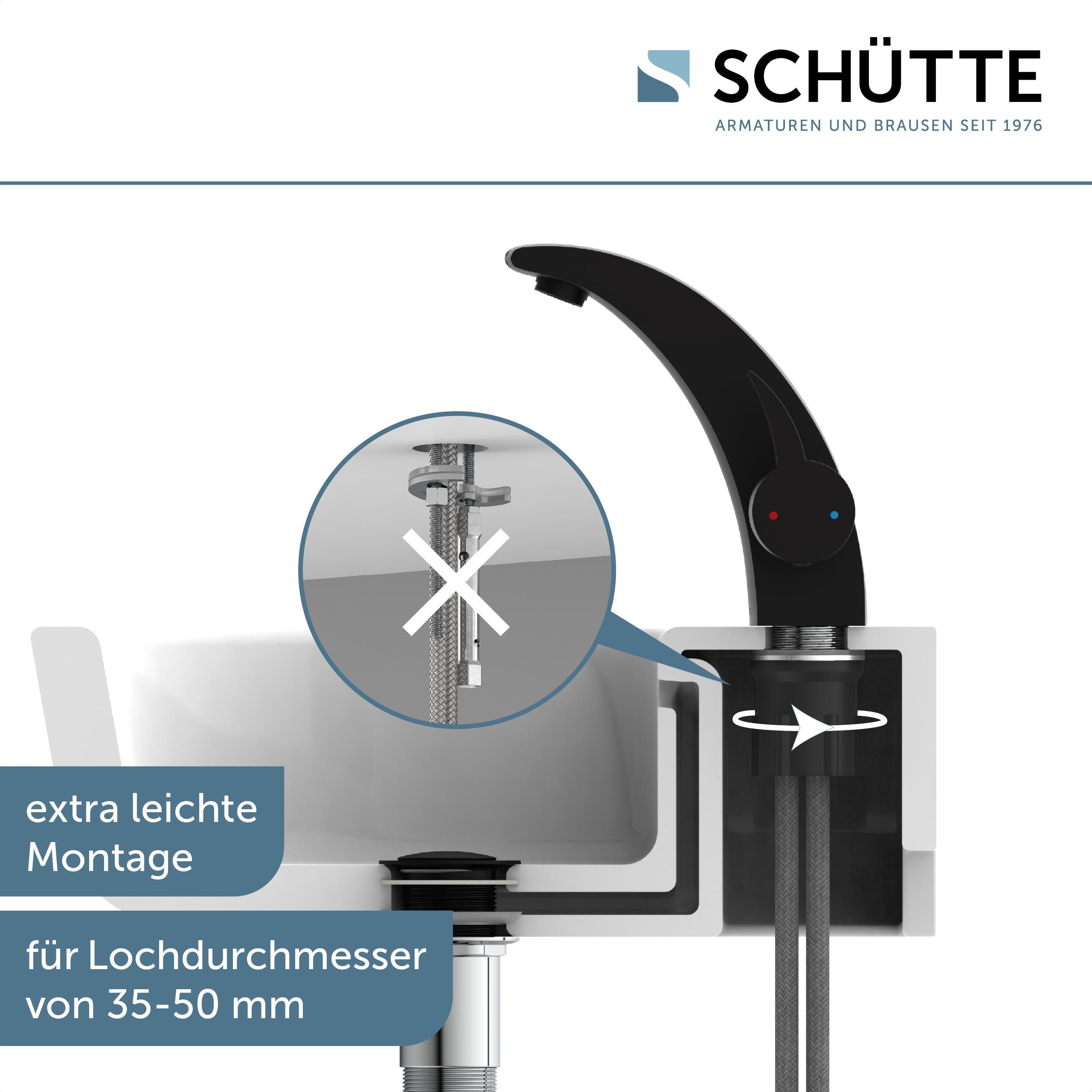 Schütte Waschtischarmatur PANAMA Wasserhahn, Mischbatterie Waschbecken, Waschbecken Armaturen in Chrom – Bild 4 von 5