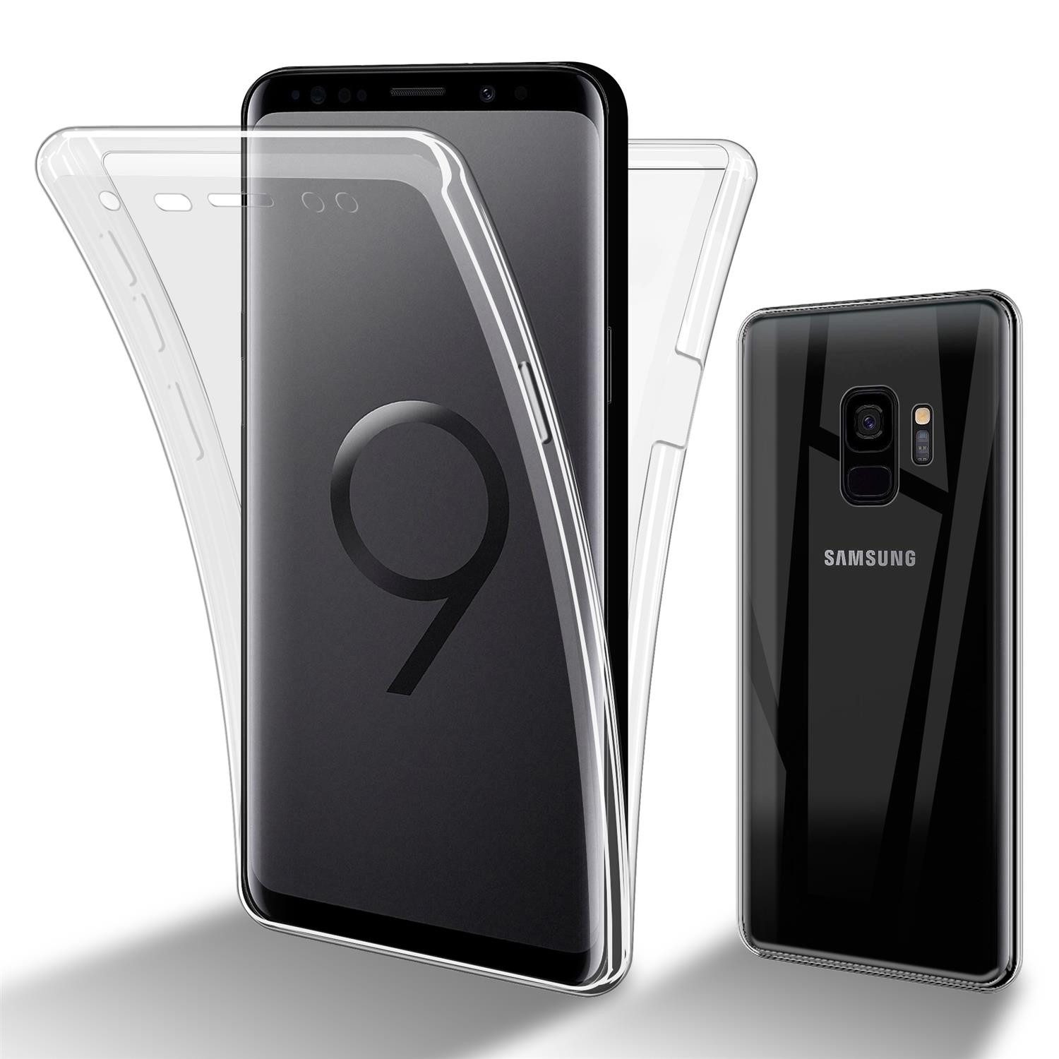 Cadorabo Handyhülle für Samsung Galaxy S9 Hülle Samsung Galaxy S9, Flexible Case Handy Schutzhülle - Hülle - Back Cover 360° Grad