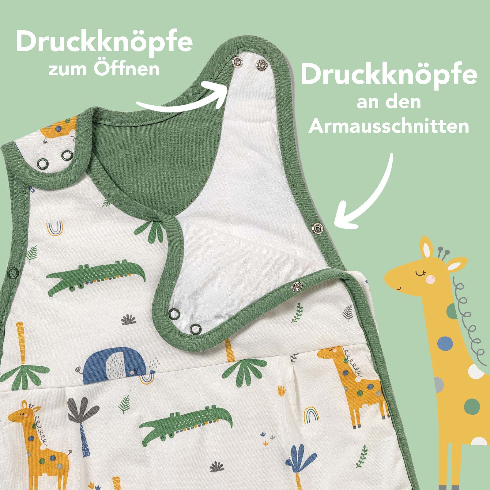 Schlummersack Kinderschlafsack Babyschlafsack, 1.0 Tog OEKO-TEX zertifizier günstig online kaufen