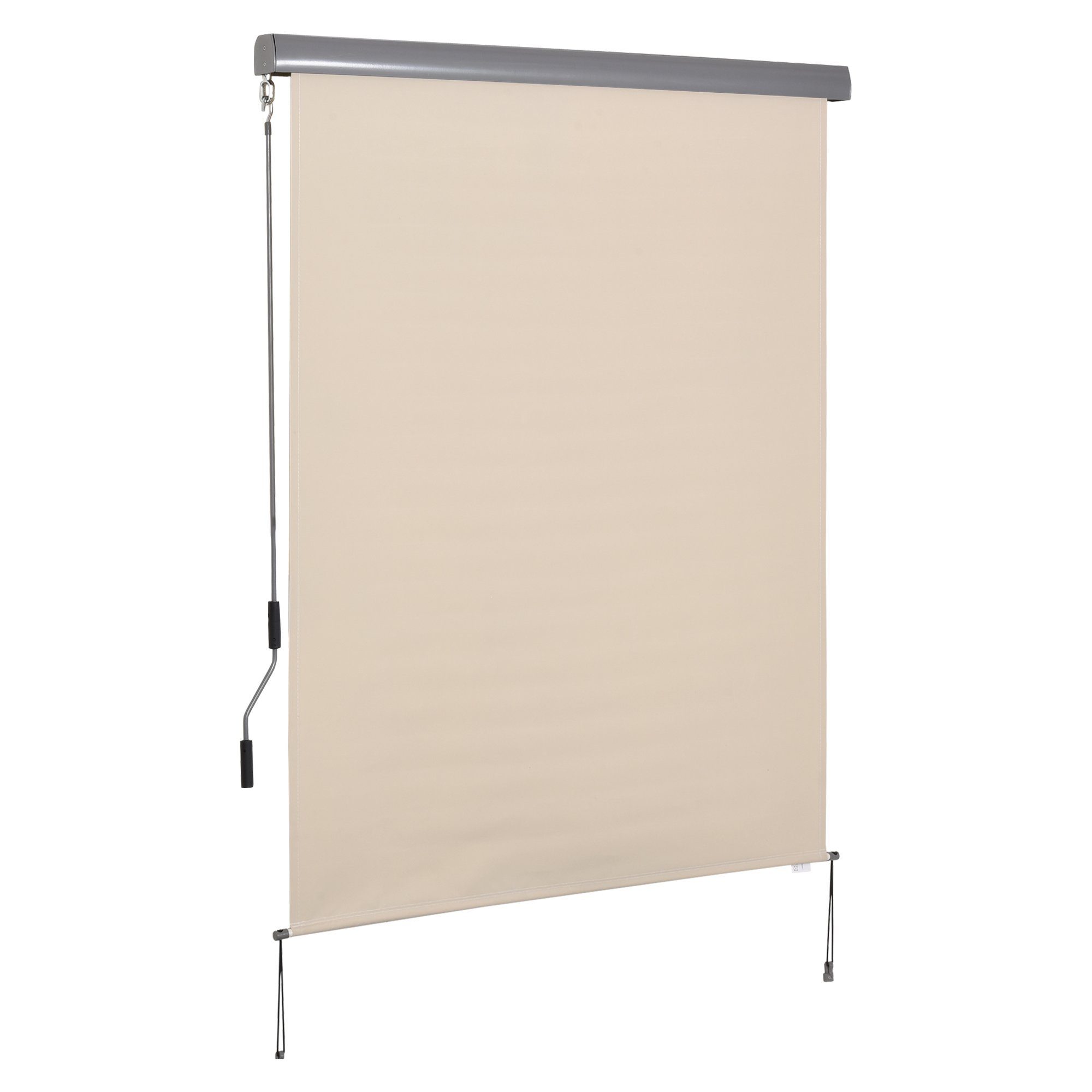 Outsunny Markise Seitenmarkise, Polyesterstoff+Alu (Balkonmarkise, 1-St., günstig online kaufen