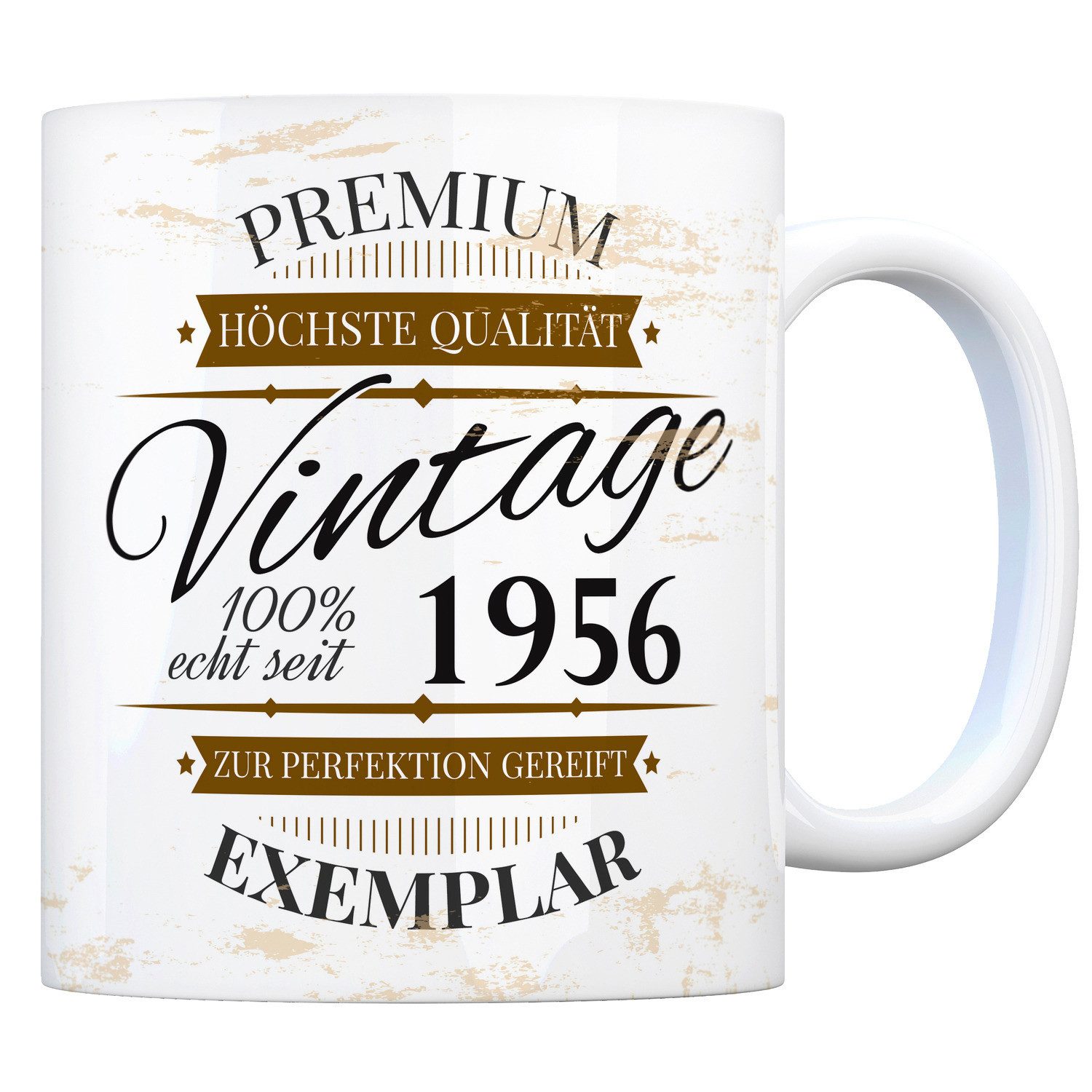 Tasse Vintage Tasse 100% echt seit 1956 Kaffeebecher [ber_jahrgeb].