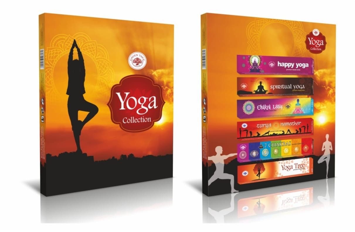 Green Tree Räucherstäbchen Green Tree Yoga Collection 6x15gr