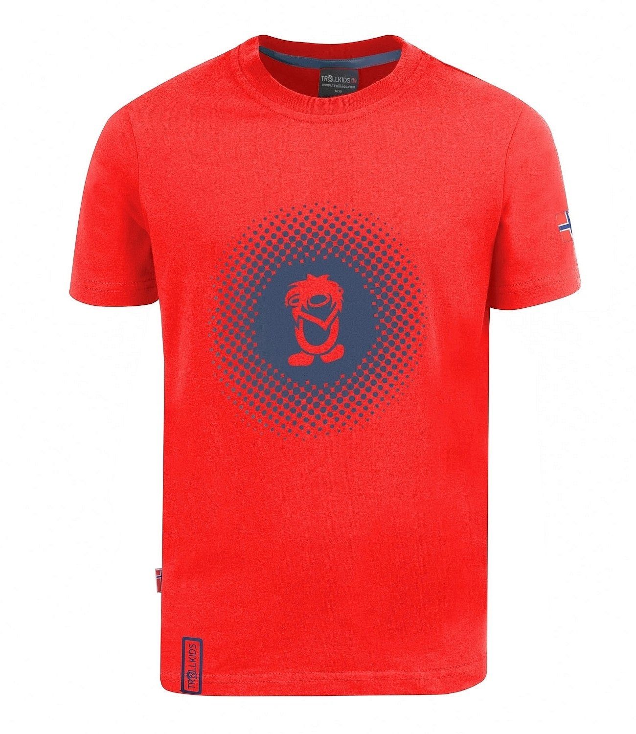 T-Shirt Pointillism TROLLKIDS Rot/Marineblau