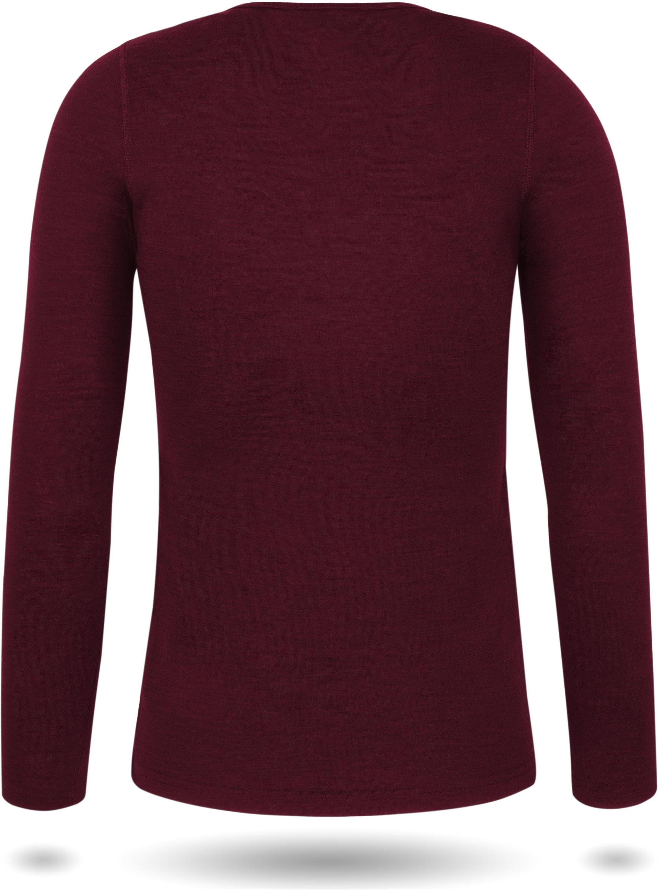 normani Langarmshirt Damen Merino Langarm-Shirt Mandurah Ski-Unterwäsche Rundhals Merino Pullover Unterhemd - 100 % Merinowolle – Bild 3 von 5