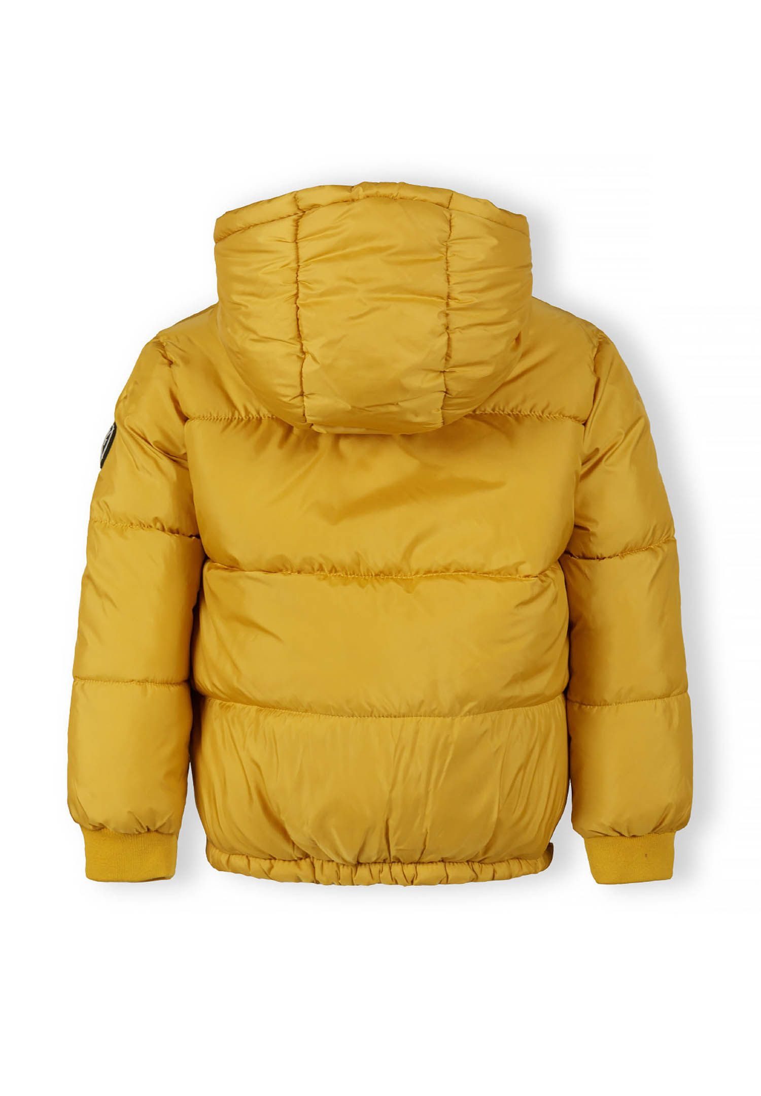 MINOTI Winterjacke Steppjacke mit fester Kapuze (9m-8y) trendiger Aufnäher am Ärmel
