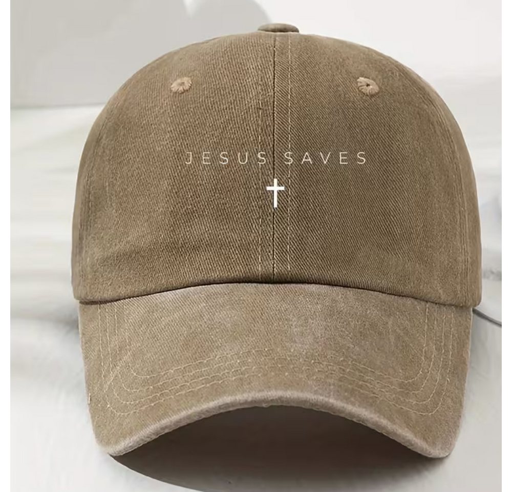 XCOAST Baseball Cap Damen & Herren – Small Face Cap, verstellbar, leicht & atmungsaktiv (Khaki Cap mit Prägung, Verstellbare Größe flexibel) Atmungsaktive Cap - Damen, Herren