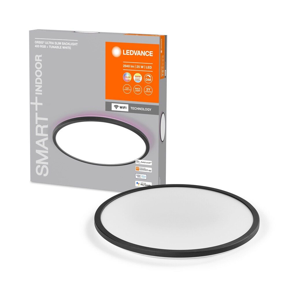 Ledvance LED Panel Plastic, 25W, warmweiß, 1870lm, 2700K, smarthomefähig, warmweiß
