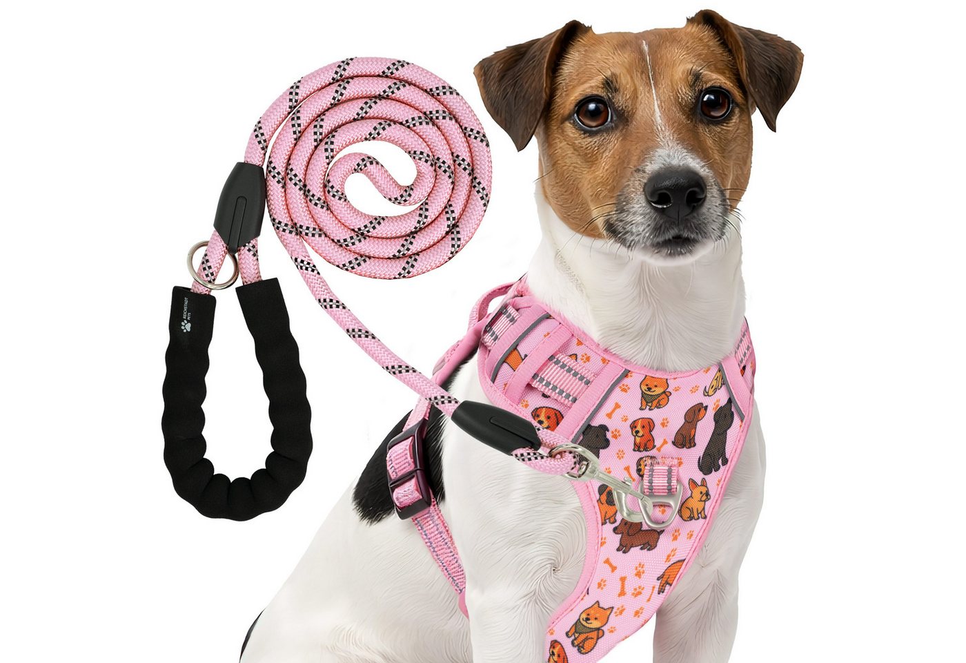 Reichstadt Hunde-Geschirr RS Pets Hundegeschirr & Leinen Set 25RSP083-4, Polyester, atmungsaktives Netzgewebe und robuster Oxford-Stoff