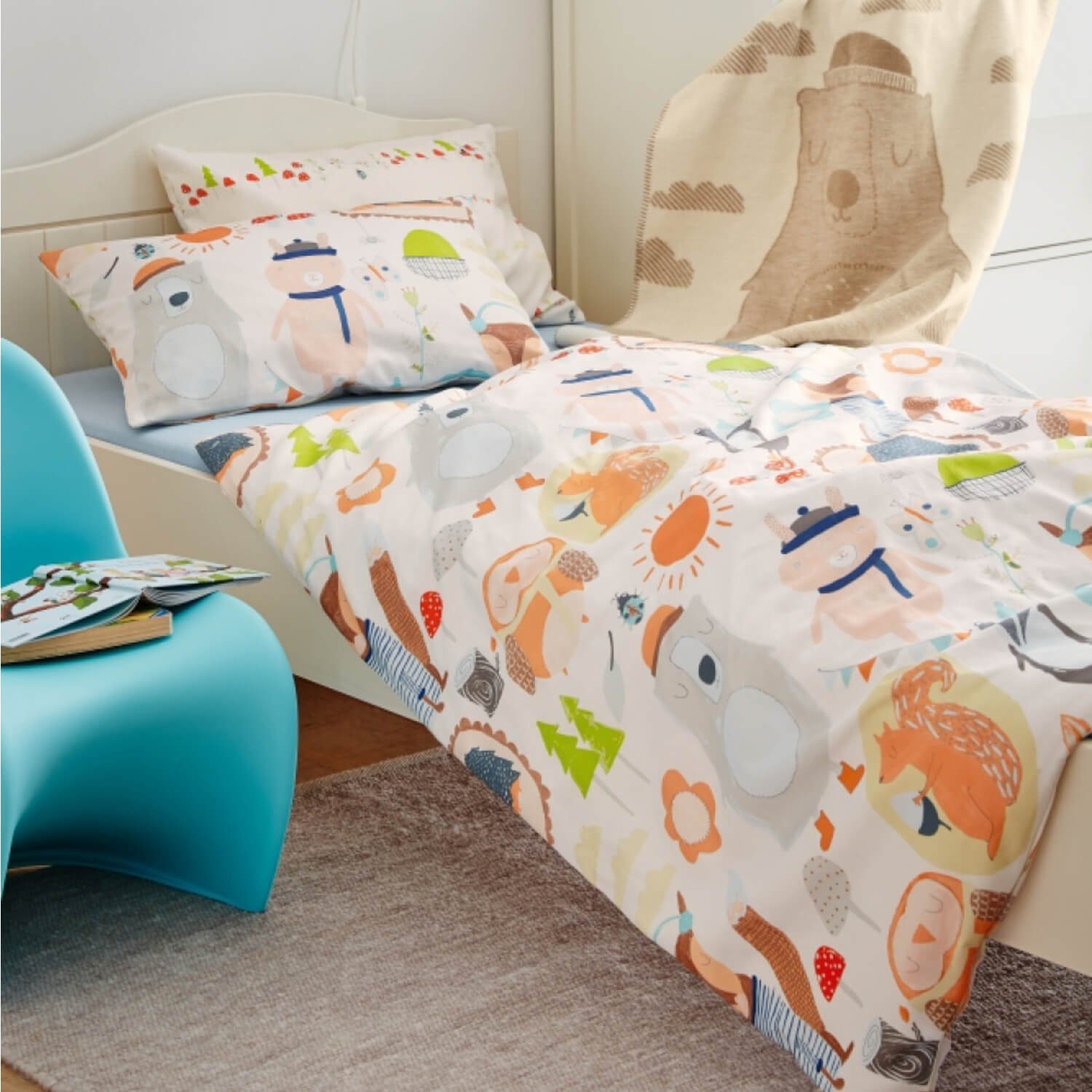 s.Oliver Kinderbettwäsche Waldtiere, Renforcé, 2 teilig, Tiere, Wald, Kinde günstig online kaufen