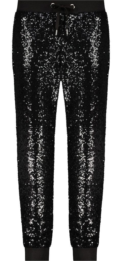 2-in-1-Hose Pailletten-Hose schwarz