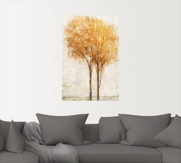 Artland Wandbild Fallende Blätter II, Bäume (1 St), als Leinwandbild, Wandaufkleber in verschied. Größen