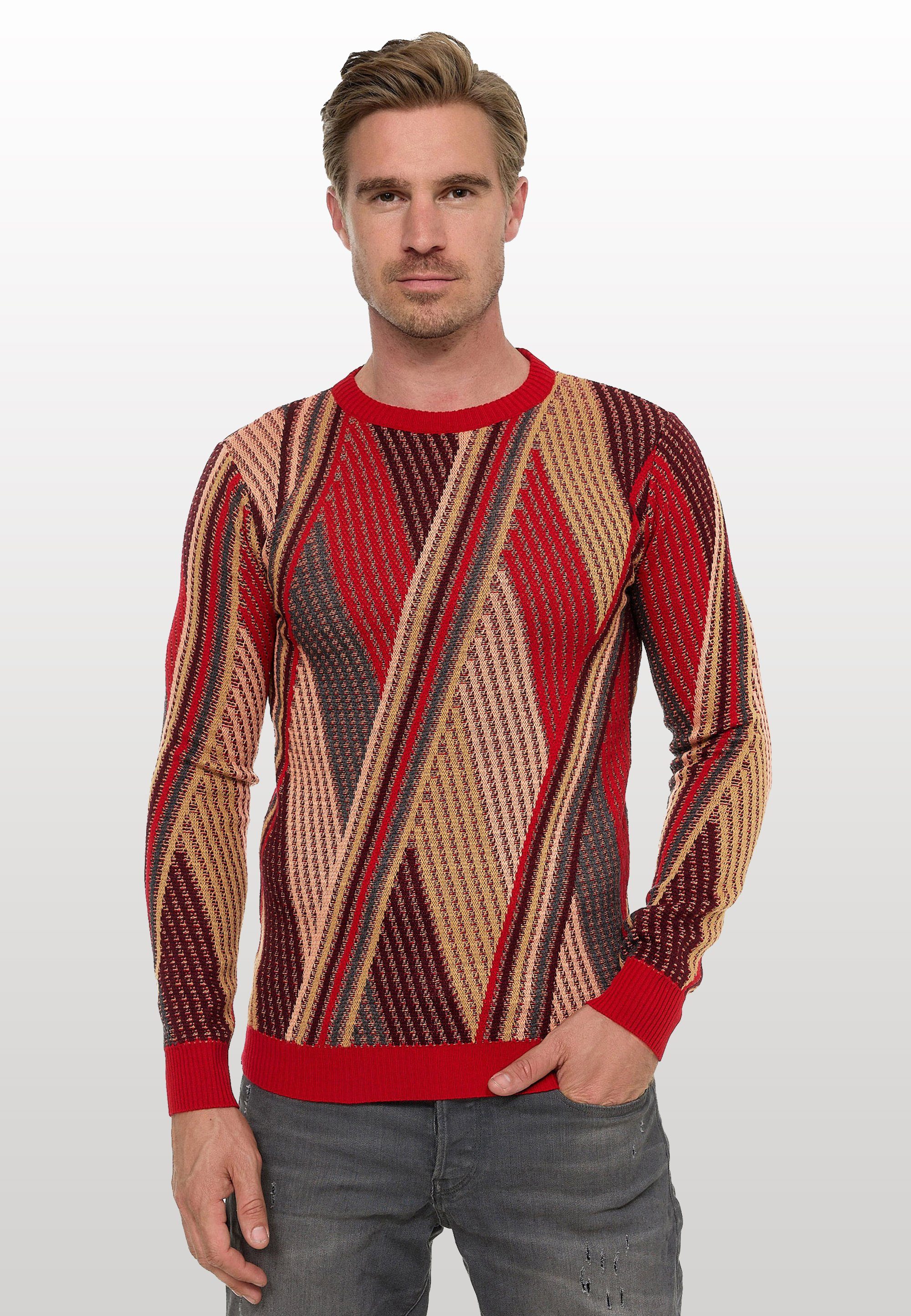 Rusty Neal Strickpullover, im angesagten Wellen-Design günstig online kaufen