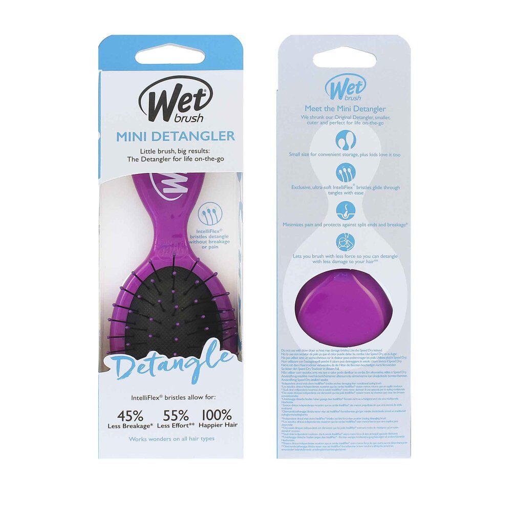The Wet Brush Haarbürste Perie pentru par Wet Brush Mini Detangle Professional Purple