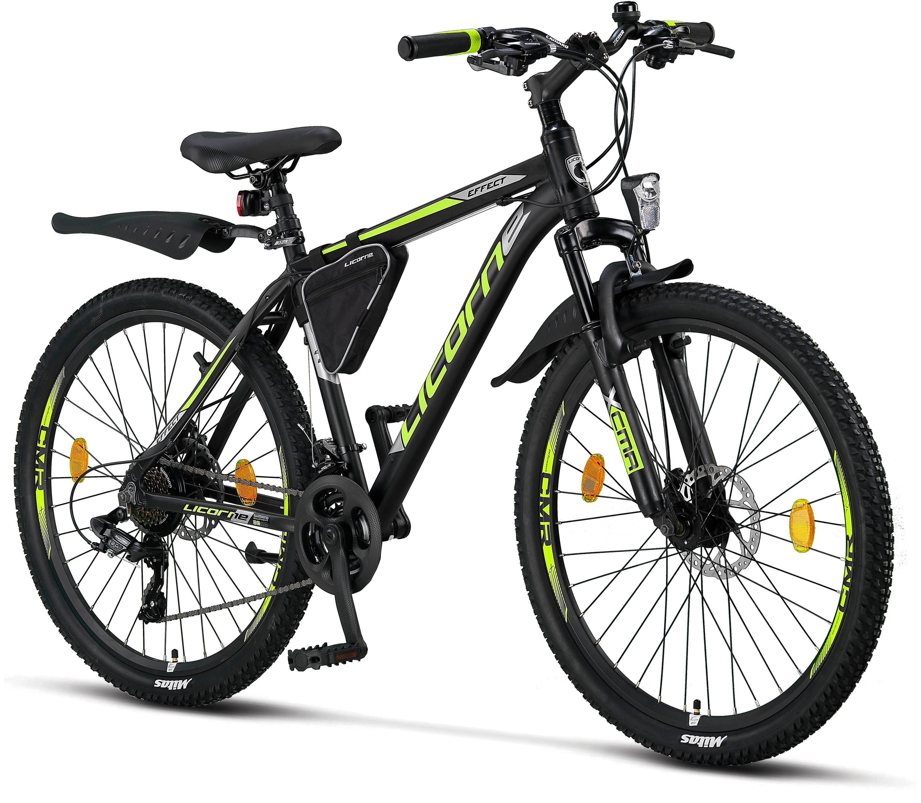Licorne Bike Mountainbike »Licorne Bike Effect Premium Mountainbike in 26,  27,5 und 29 Zoll - Fahrrad für Jungen, Mädchen, Herren und Damen - Shimano  21 Gang-Schaltung - Herrenrad« online kaufen | OTTO