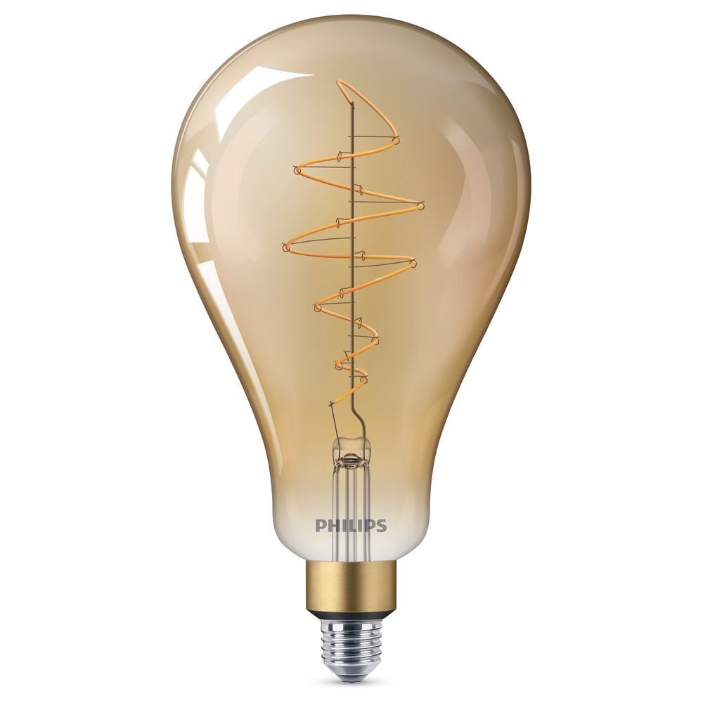 LED Birne Lampe 470lm, A160, Vintage, LED-Leuchtmittel klar, warmweiss 40W, E27, ersetzt - dimmba, Philips n.v,