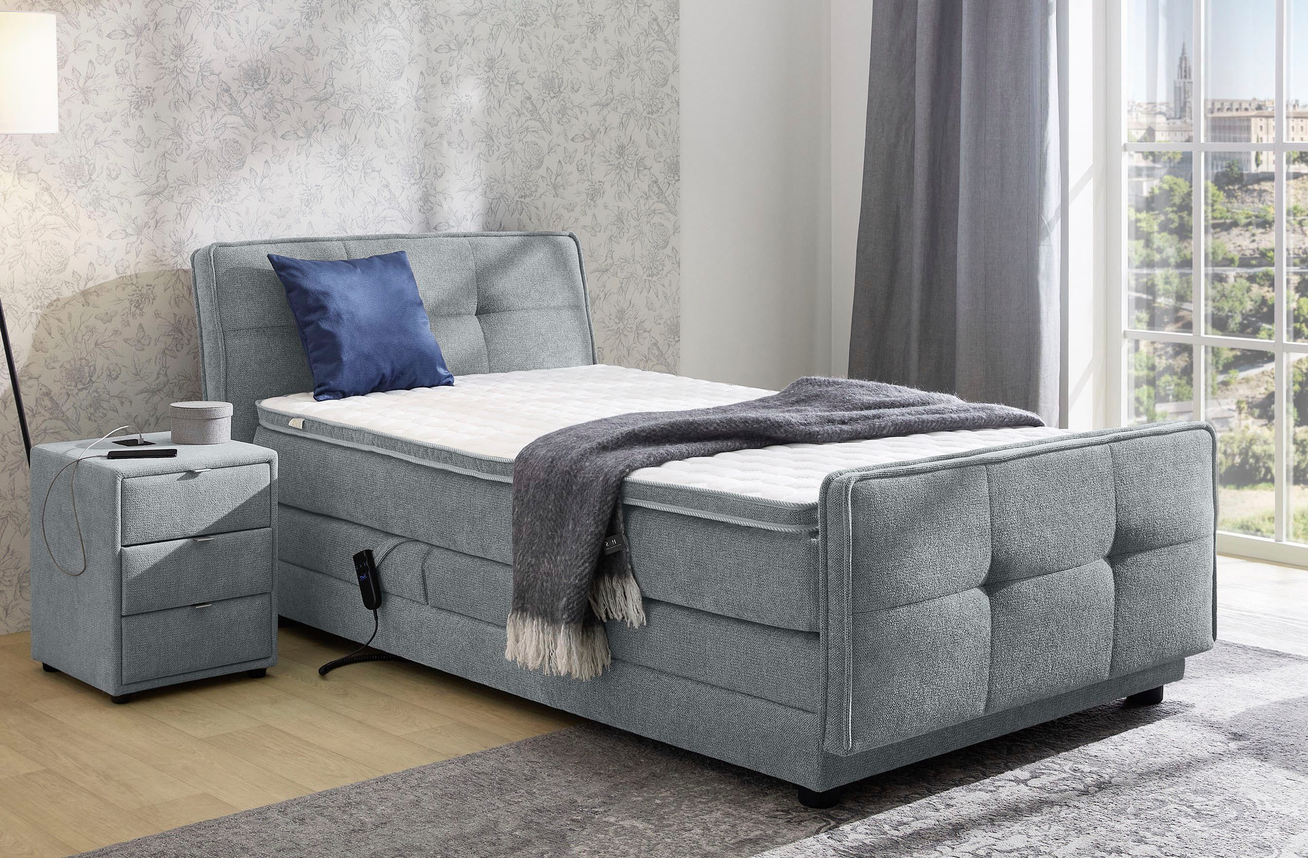 Jockenhöfer Gruppe Boxspringbett Romana, inkl. 7-Zonen-TTFK-Matratze, KS-To günstig online kaufen