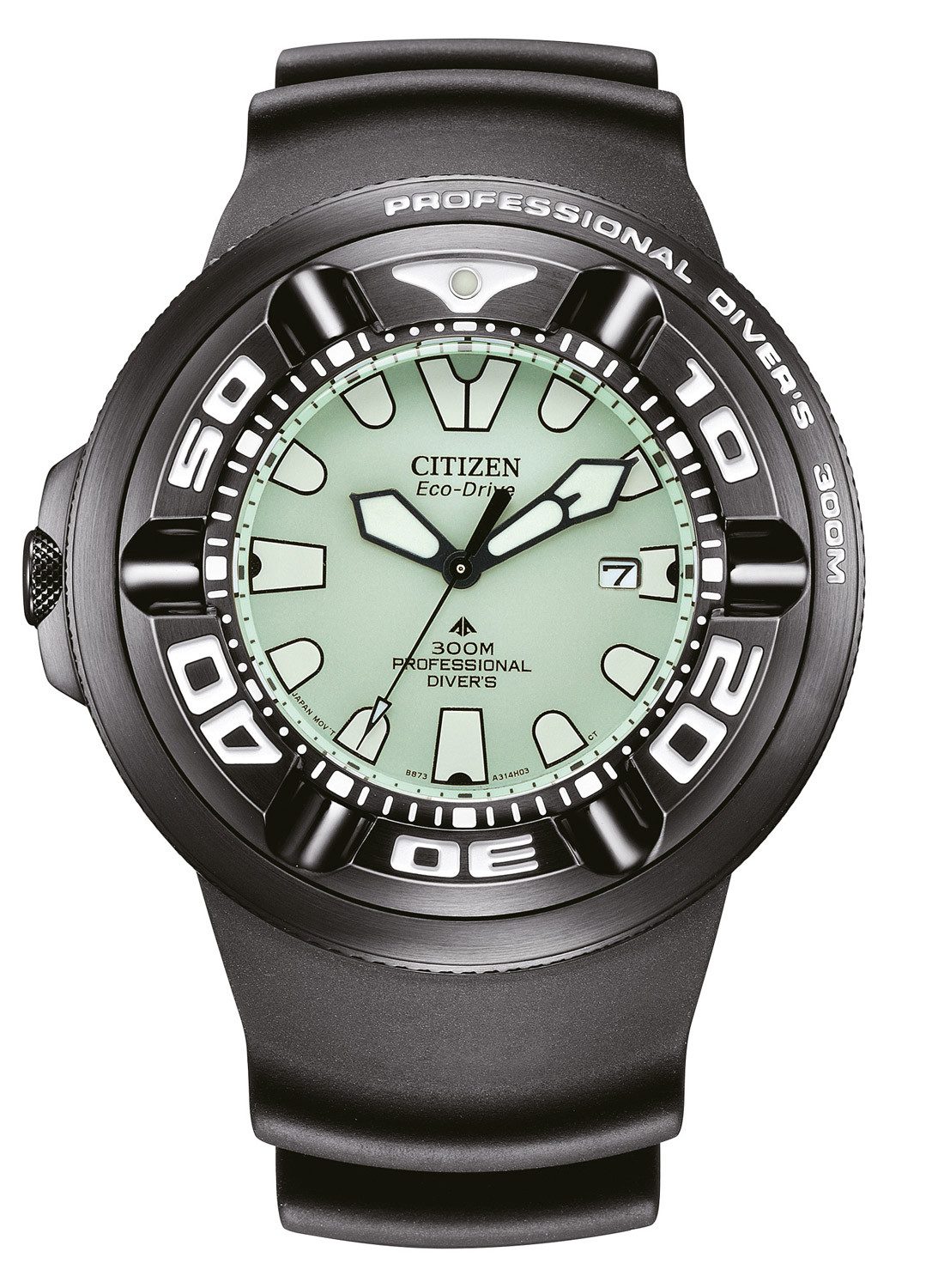 Citizen Taucheruhr Promaster Eco-Drive Solar-30 bar Leuchtend