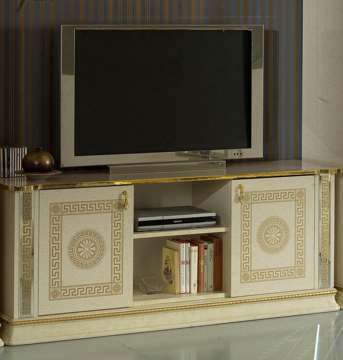 Italienische Schrank Möbel Tisch Sideboard TV Kommode JVmoebel Sideboard Wohnzimmer Lowboard RTV