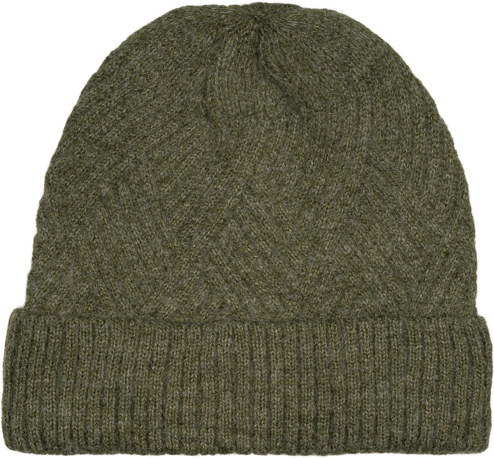 Strickmütze Strickmütze mit Rauten Rippmuster