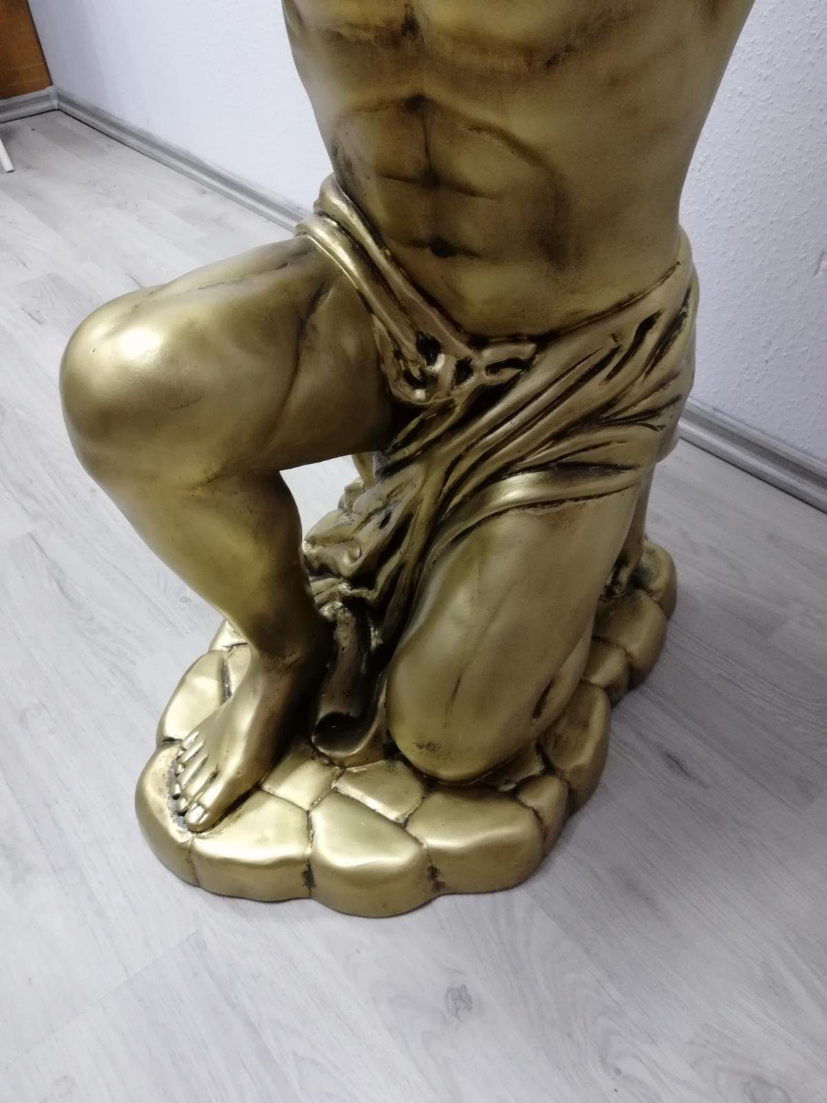 Minibar Deko Globus Atlas Regal JVmoebel Wein Skulptur Bar Antik Skulptur Stil Statue