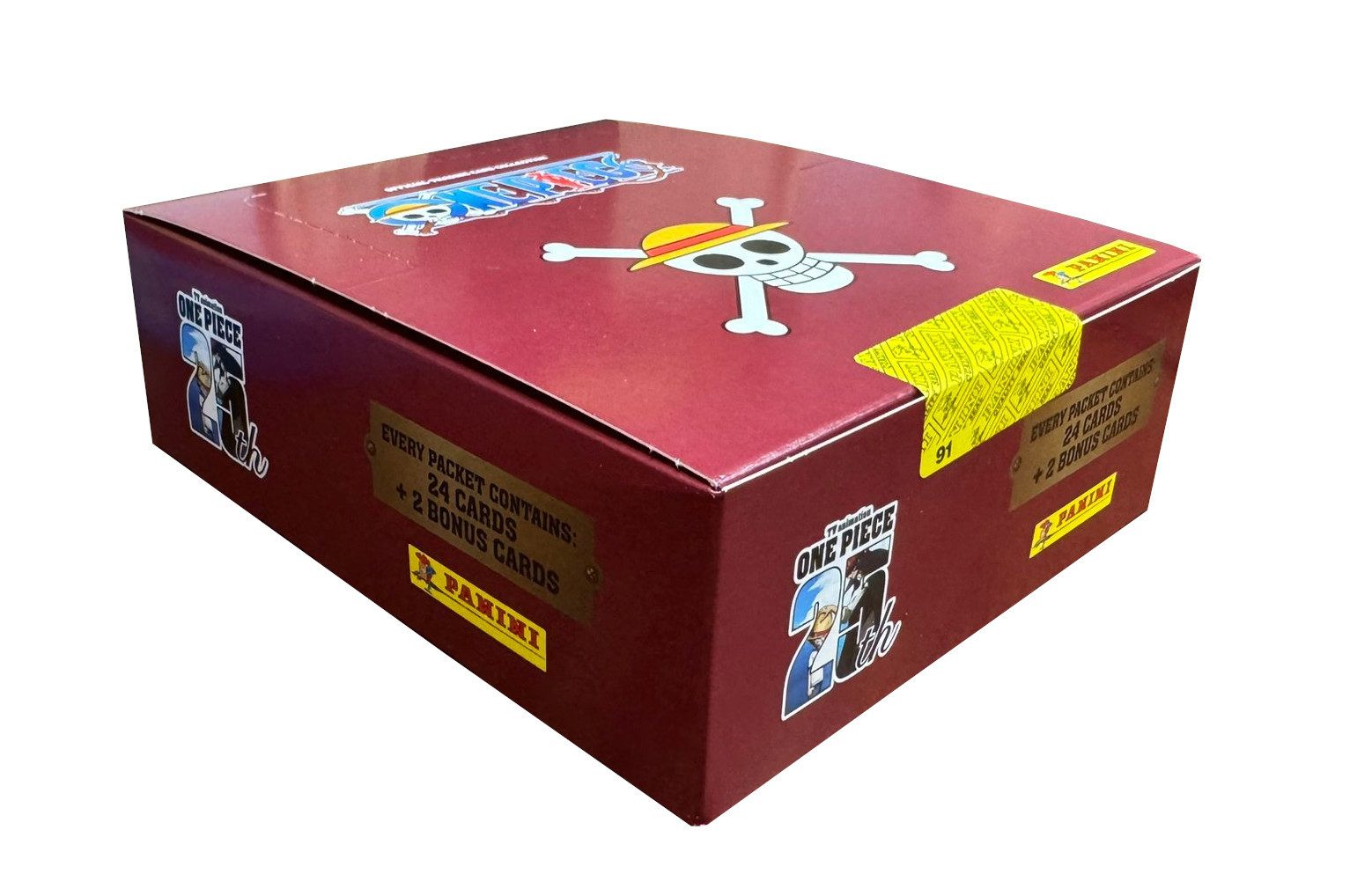 PANINI VERLAG Sammelkarte One Piece Sammelkarten 25th Anniversary Packs Display Englisch