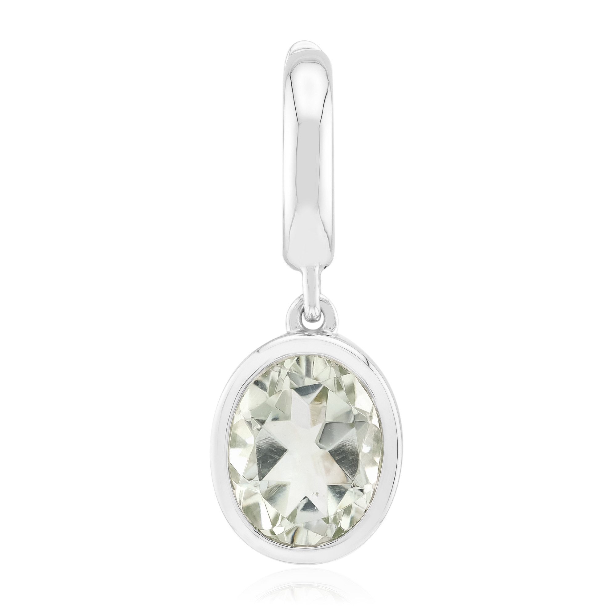 Cavill Kettenanhänger Grüner Amethyst Silber-Anhänger, Brasilien, 2,2 ct (1-tlg)