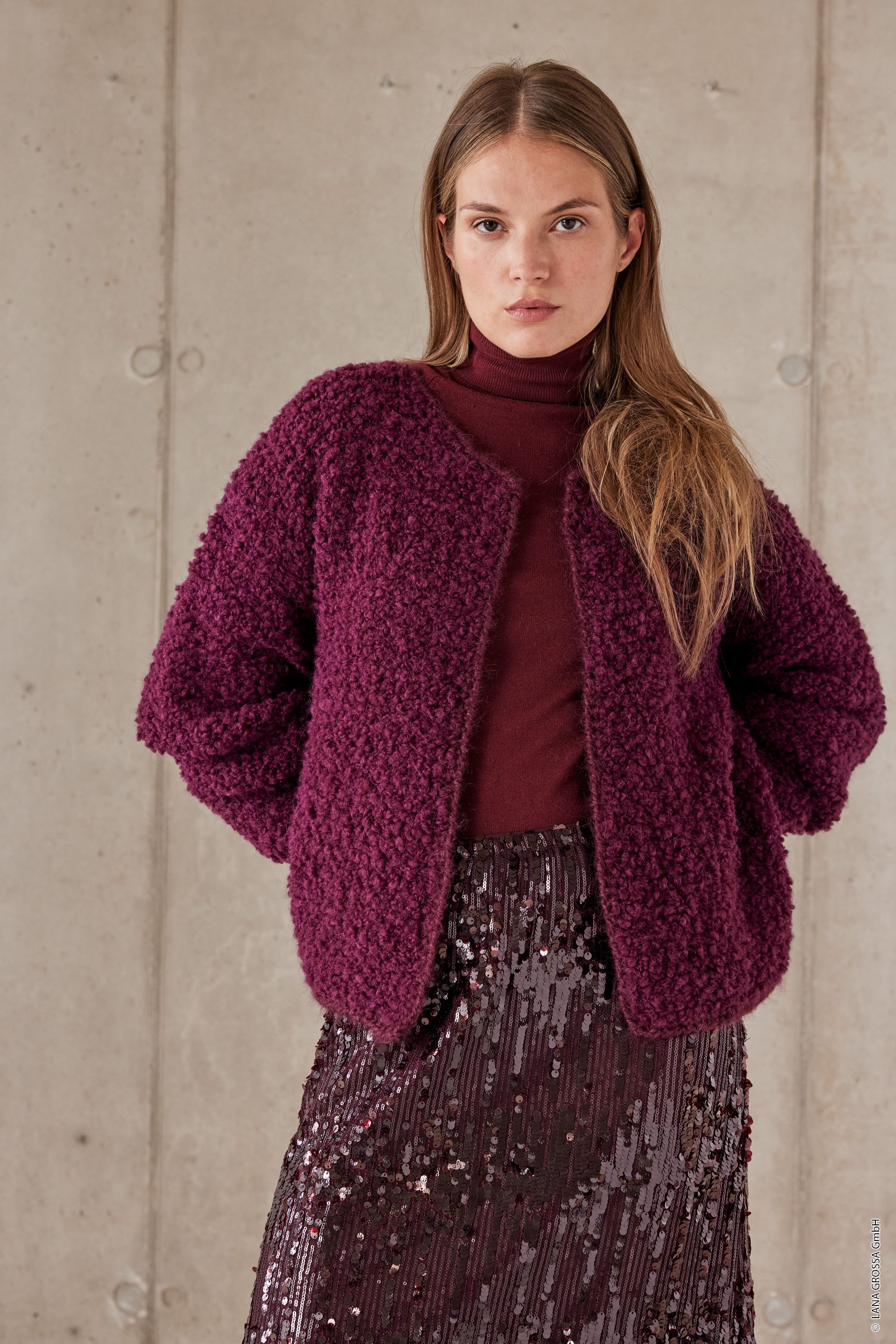 LANA GROSSA ORSETTO (NERA) Häkelwolle, 75 m (Weiches Bouclé-Garn aus Alpaka- und Merinofasern), 50 g – Bild 5 von 5