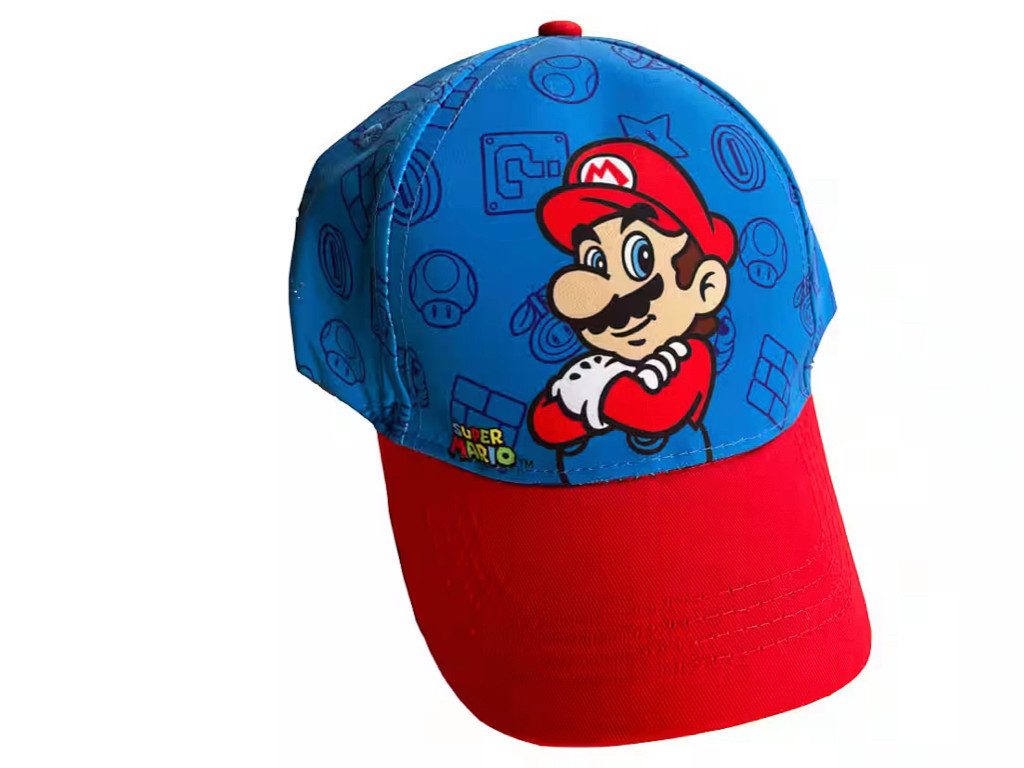 Super Mario Baseball Cap Basecap blau und schwarz Gr. 52 und 54 günstig online kaufen