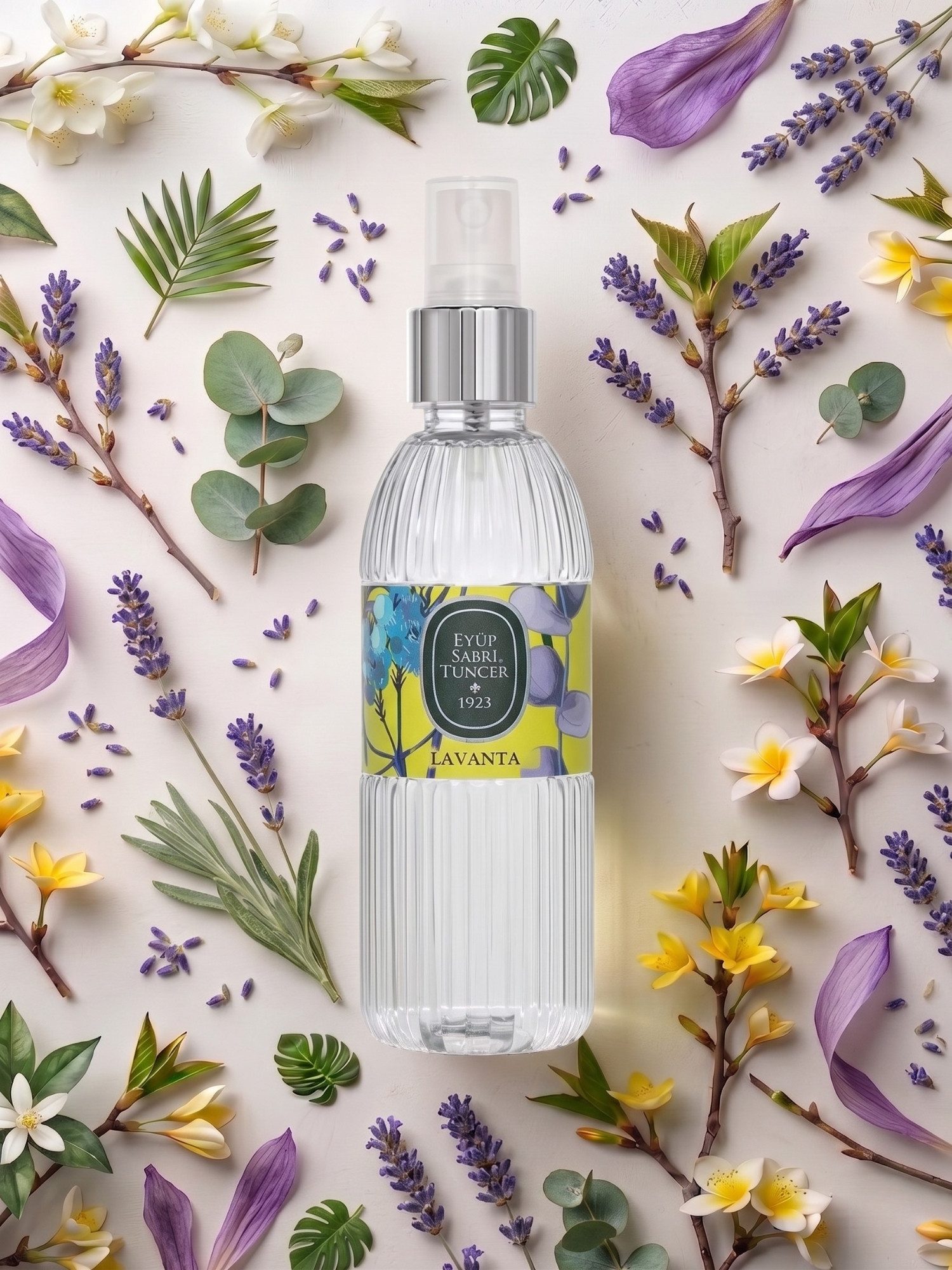 EYÜP SABRI TUNCER Eau de Cologne EST Lavendel Kölnisch Wasser 150ml & 400ml – Erfrischendes Spray, Beruhigender Lavendelduft & erfrischendes Kölnisch Wasser