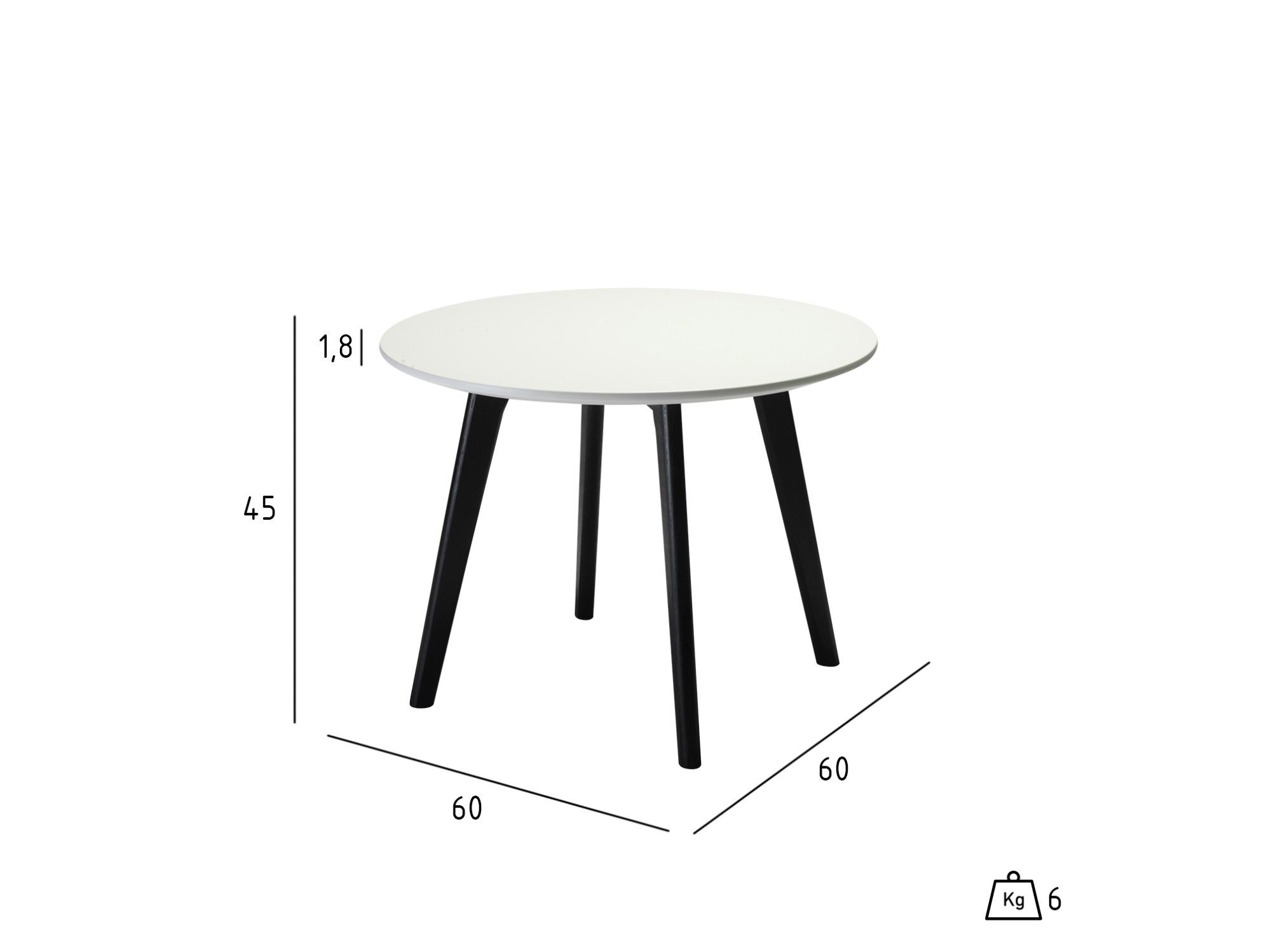 Couchtisch LIVIE von EBUY24 - Maße