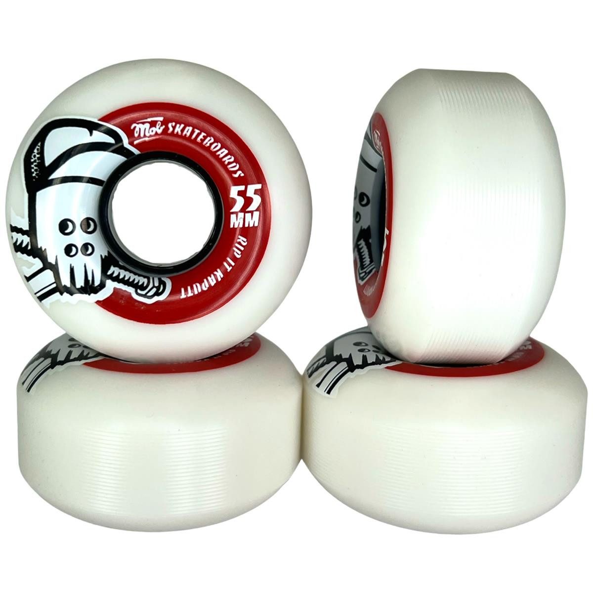 Skateboard MOB Wheels Skateboard-Rollen SKULL hybrid-soft 85A 55mm (4er Set)